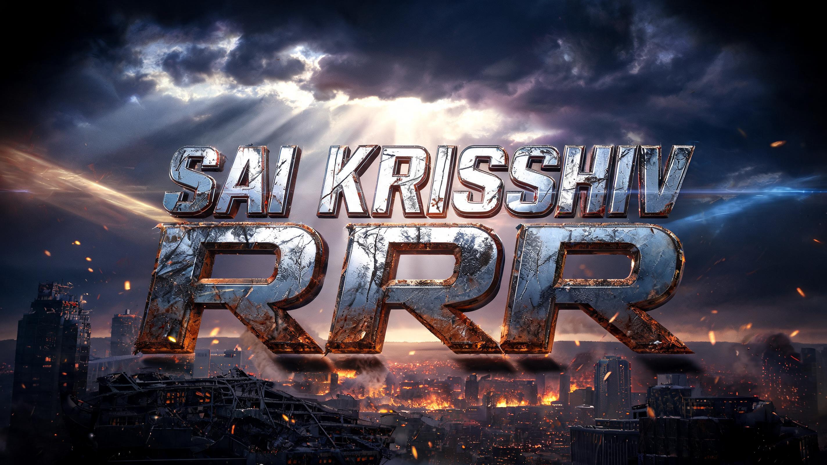 "Sai Krishshiv RR" — Cinematic Blockbuster | AI Text Effect Generator