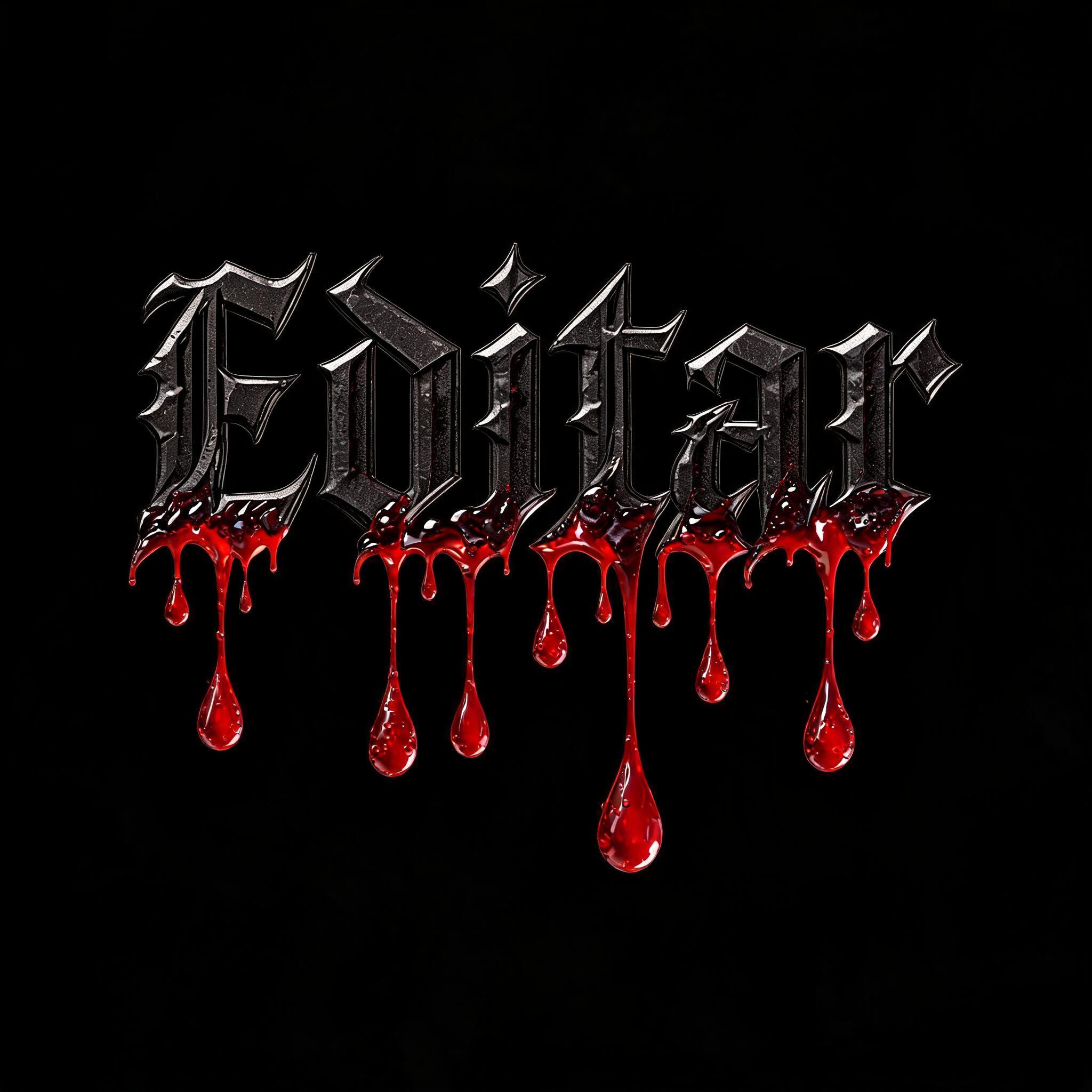 "" — Drip Font Blood | AI Text Effect Generator