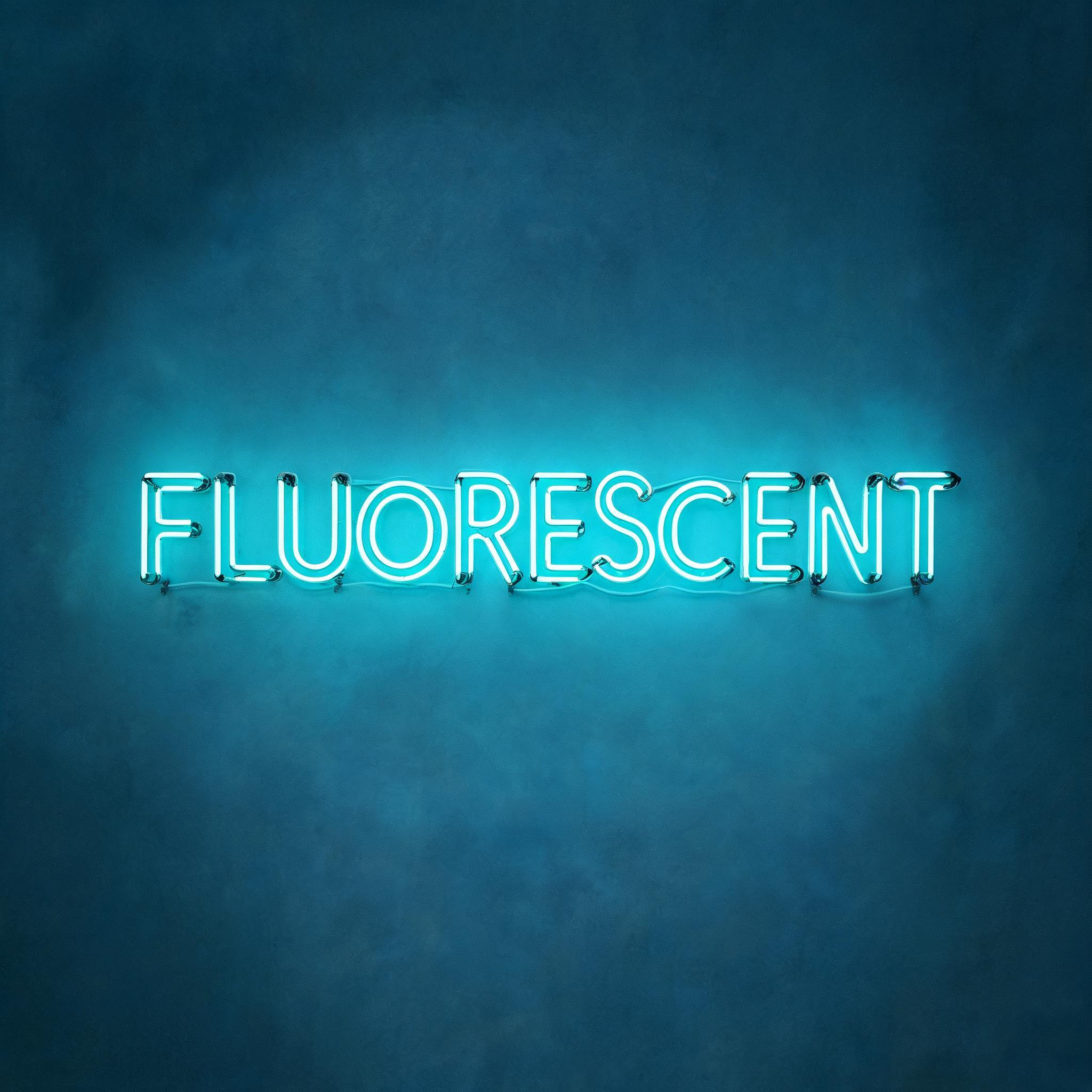 "FLUORESCENT" — Neon Sign | AI Text Effect Generator