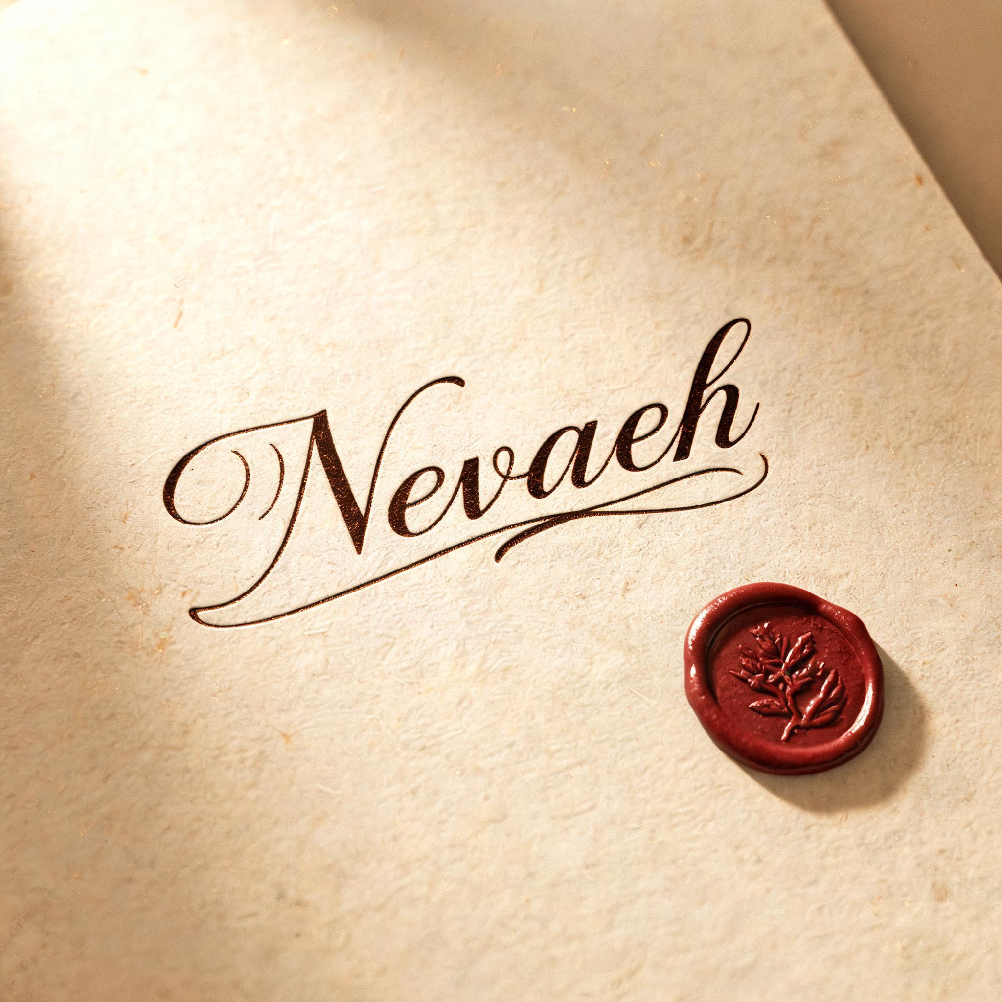 "Nevaeh" — Handwritten Script | AI Text Effect Generator
