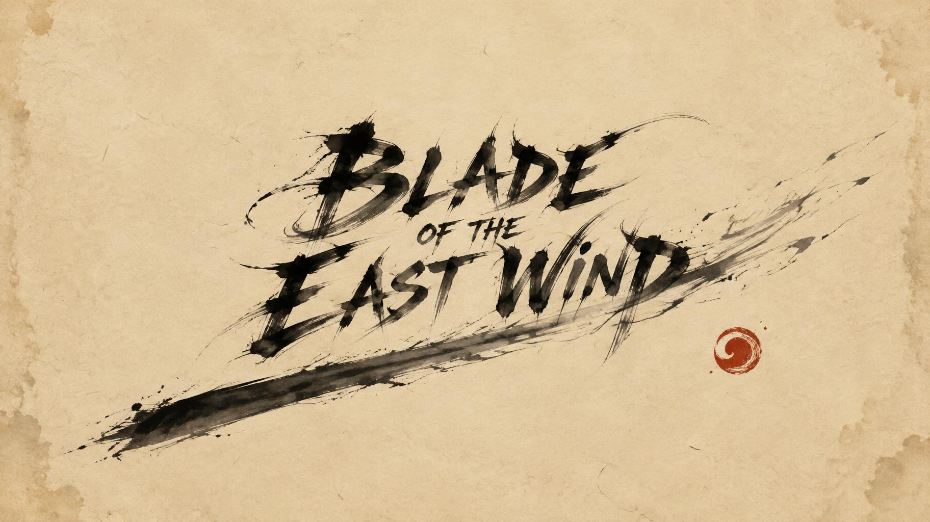 "BLADE OF THE EAST WIND" — Brush Chinese Ink | AI Text Effect Generator