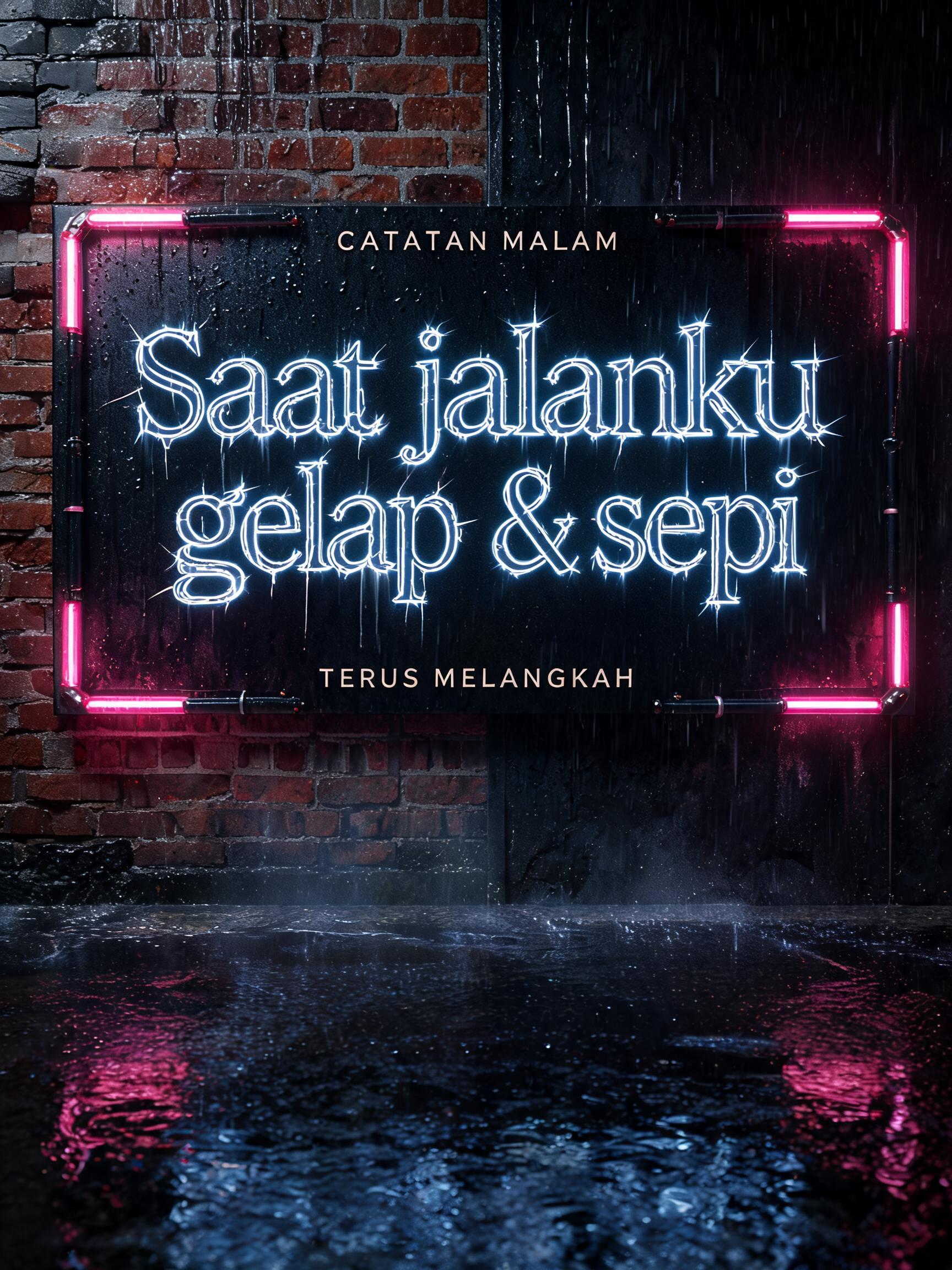 Saat jalanku
gelap & sepi
CATATAN MALAM
TERUS MELANGKAH