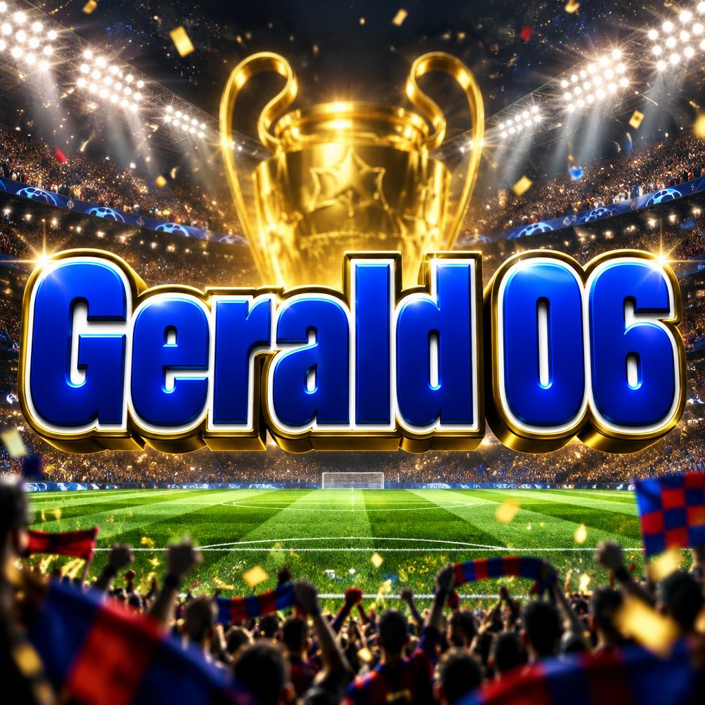 "Gerald 06" — Sports Football | AI Text Effect Generator