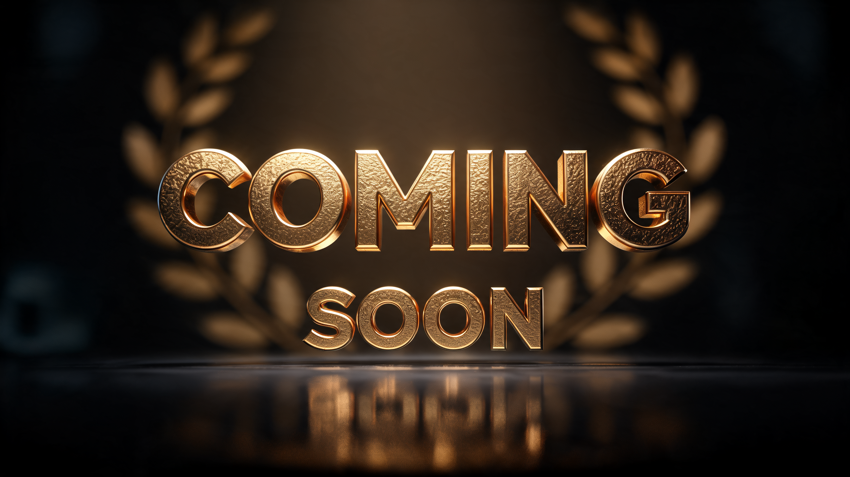 "COMING SOON" — Metallic | AI Text Effect Generator