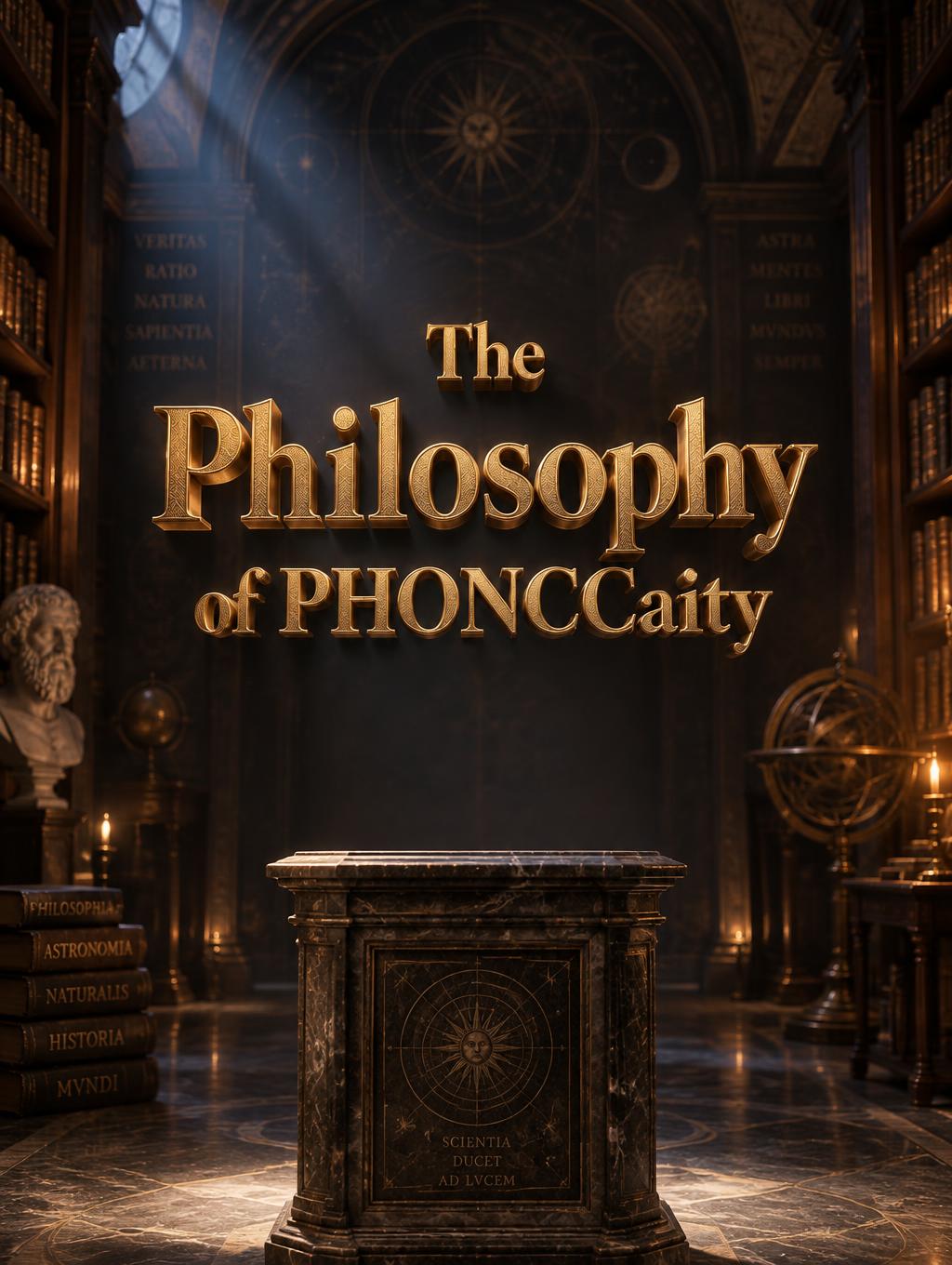 "The Philosophy of PHONCCaity" —  | AI Text Effect Generator