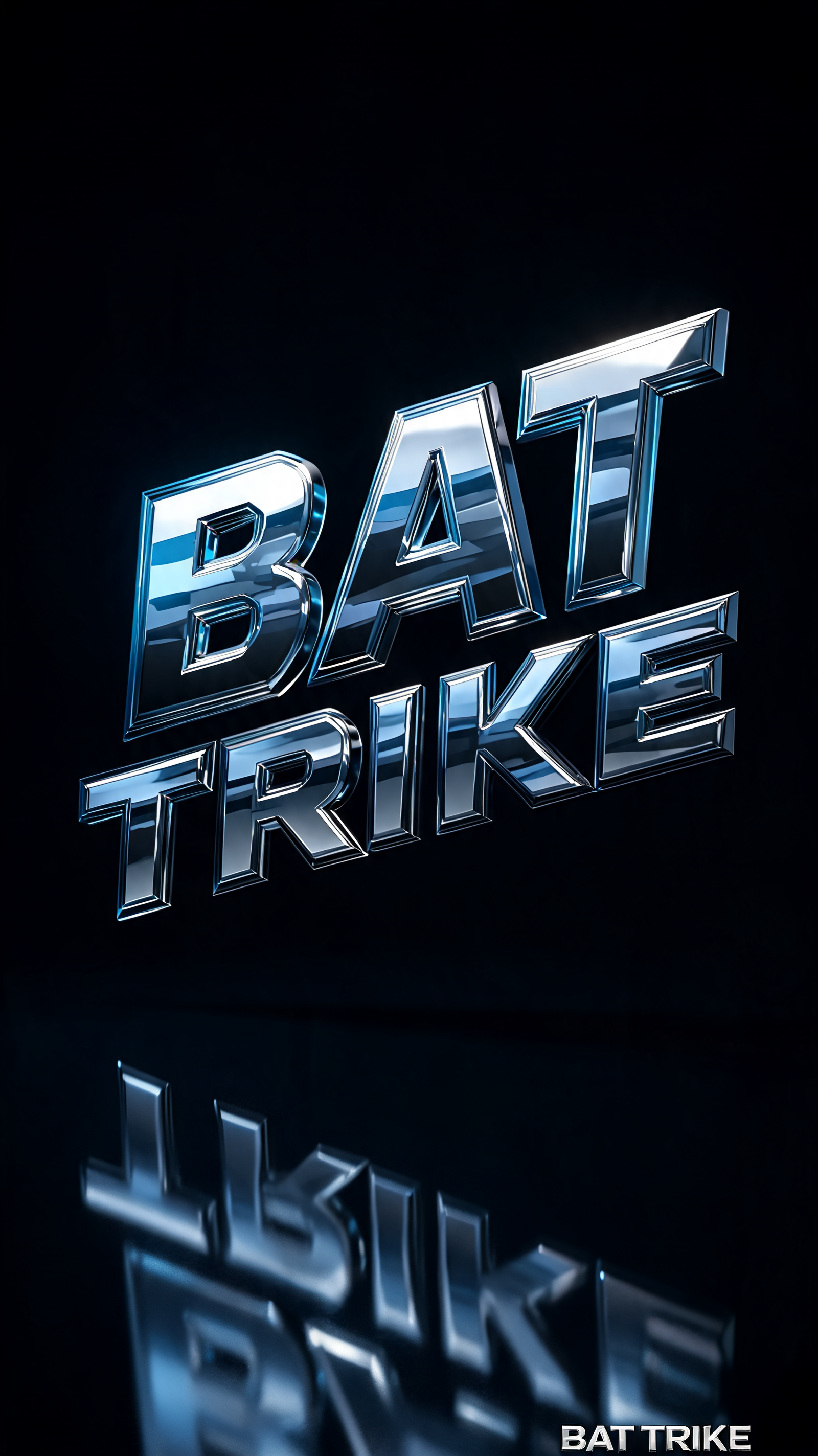 "BAT TRIKE" — Cyberpunk Chrome | AI Text Effect Generator