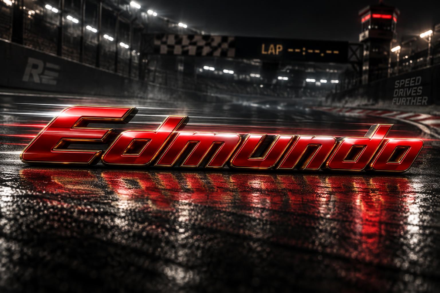 "Edmundo" — Racing | AI Text Effect Generator