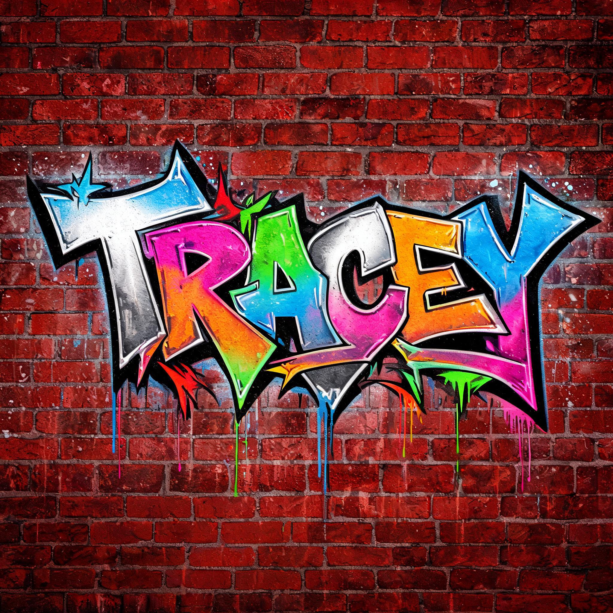 "Tracey" — Graffiti | AI Text Effect Generator
