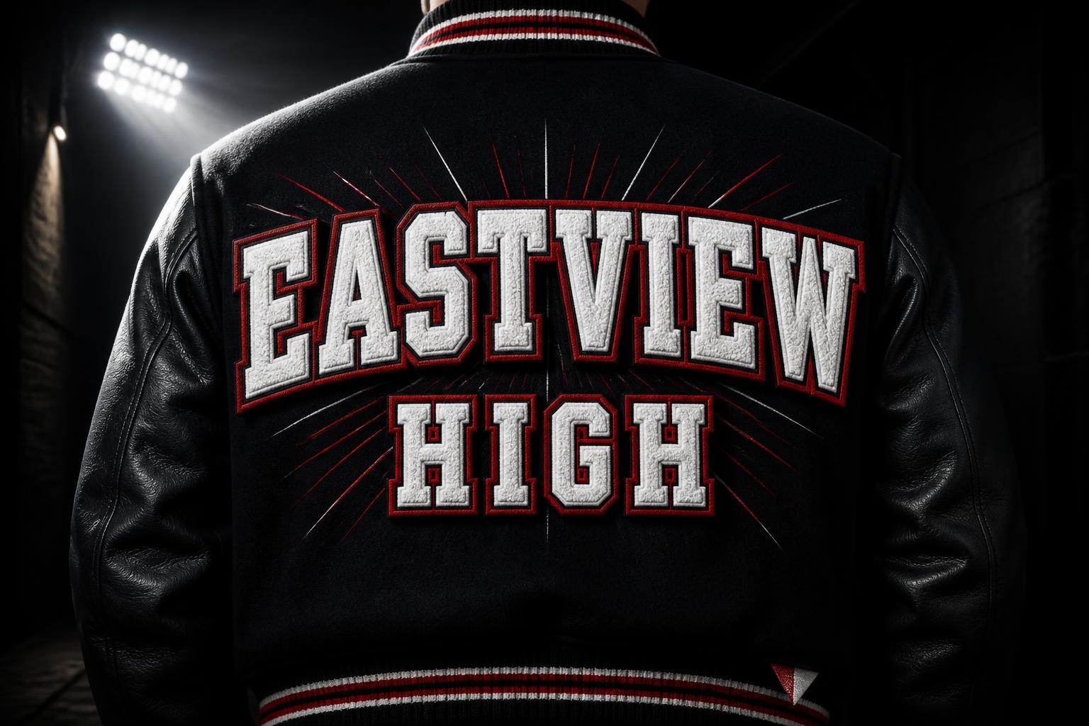"EASTVIEW
HIGH" — Sports | AI Text Effect Generator