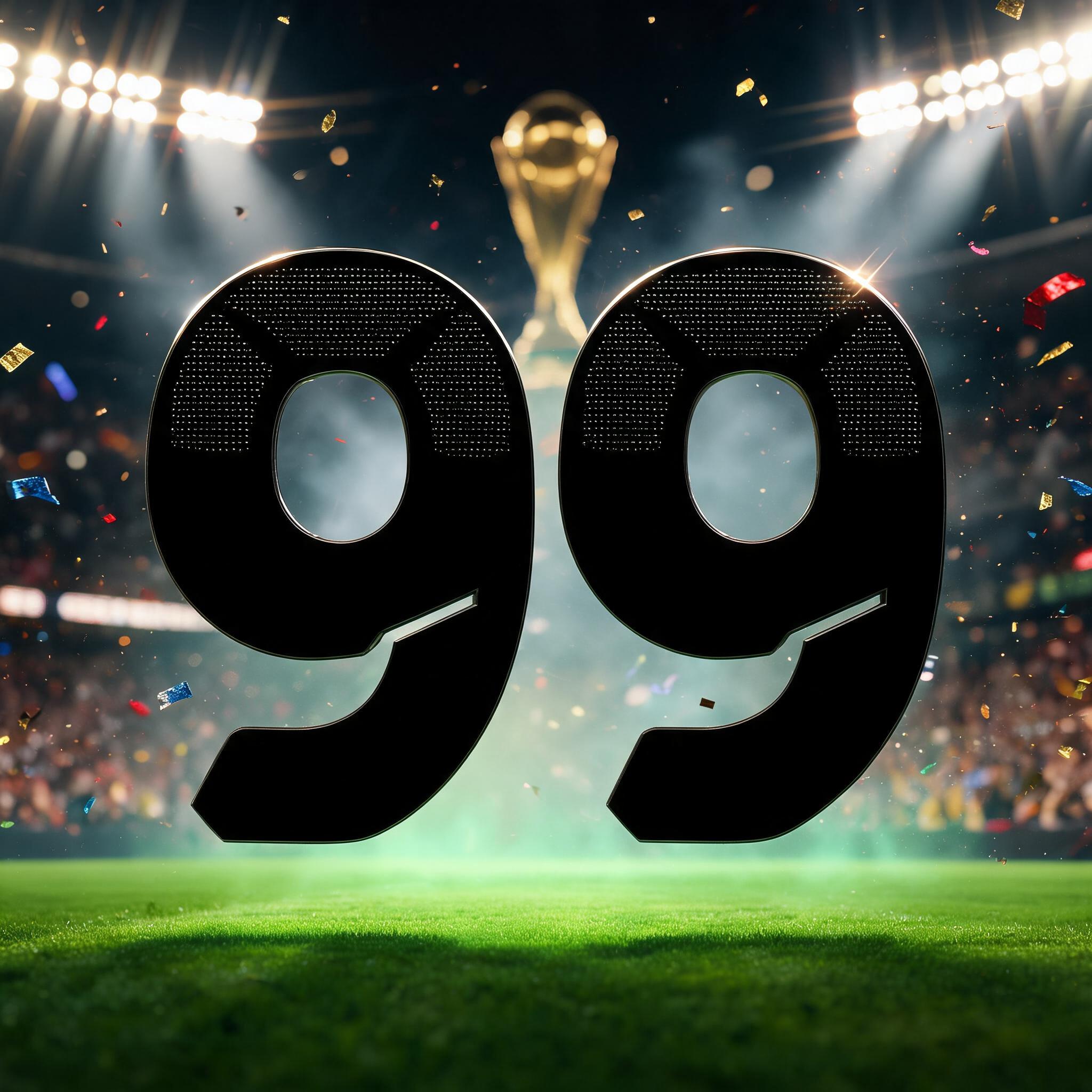 "99" — Sports Football | AI Text Effect Generator