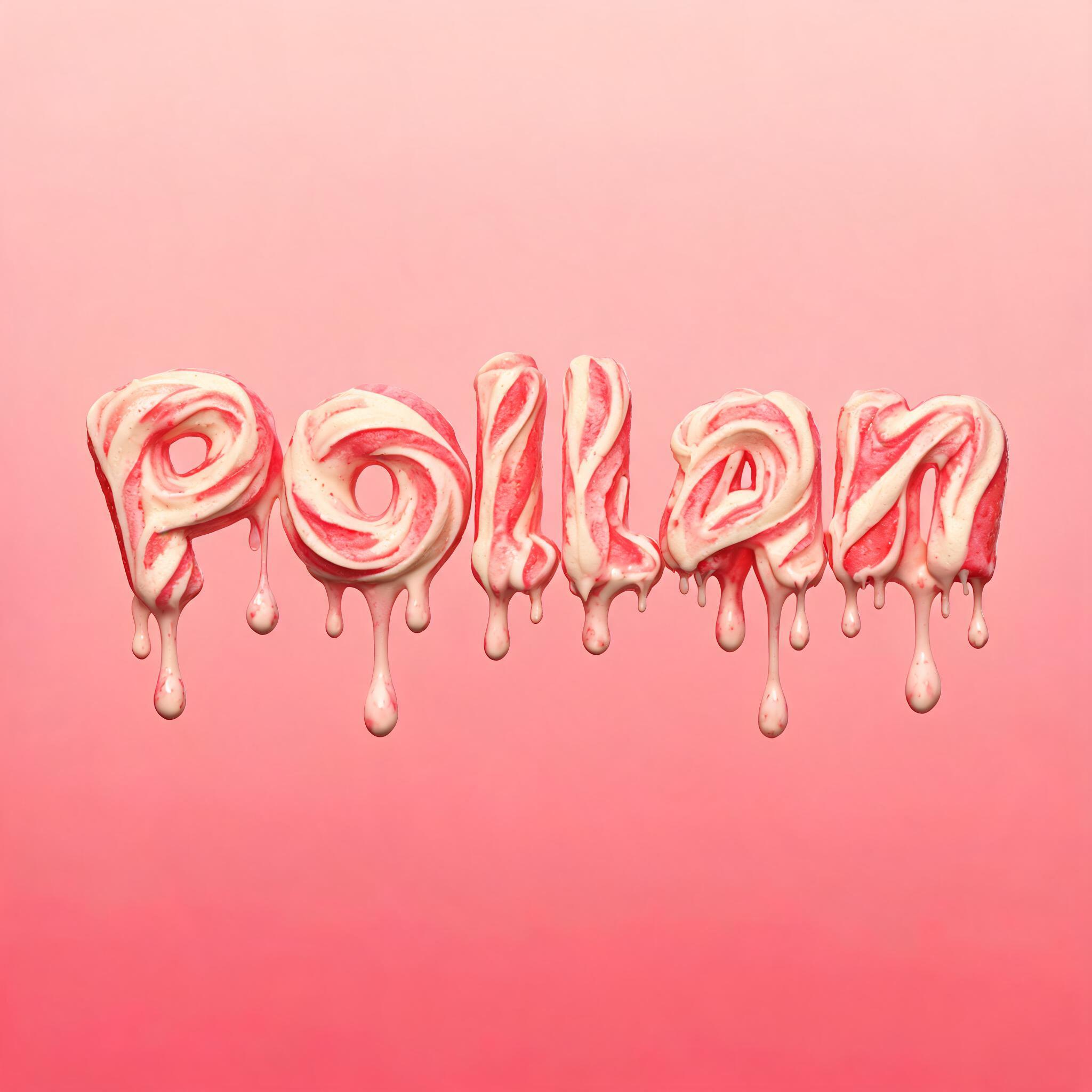 "Pollan" — Drip Font Ice | AI Text Effect Generator