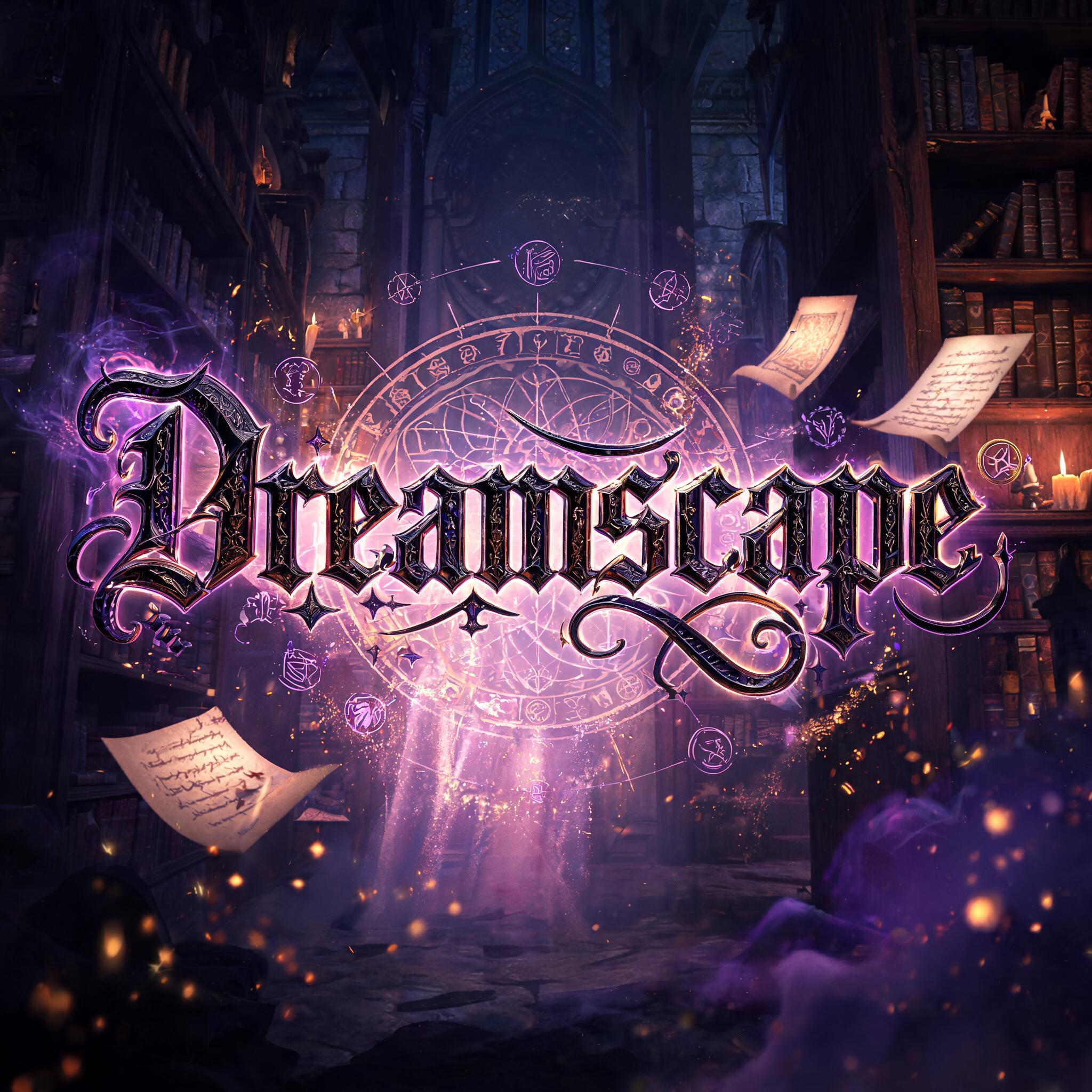 "Dreamscape " — Magic Fantasy text effect