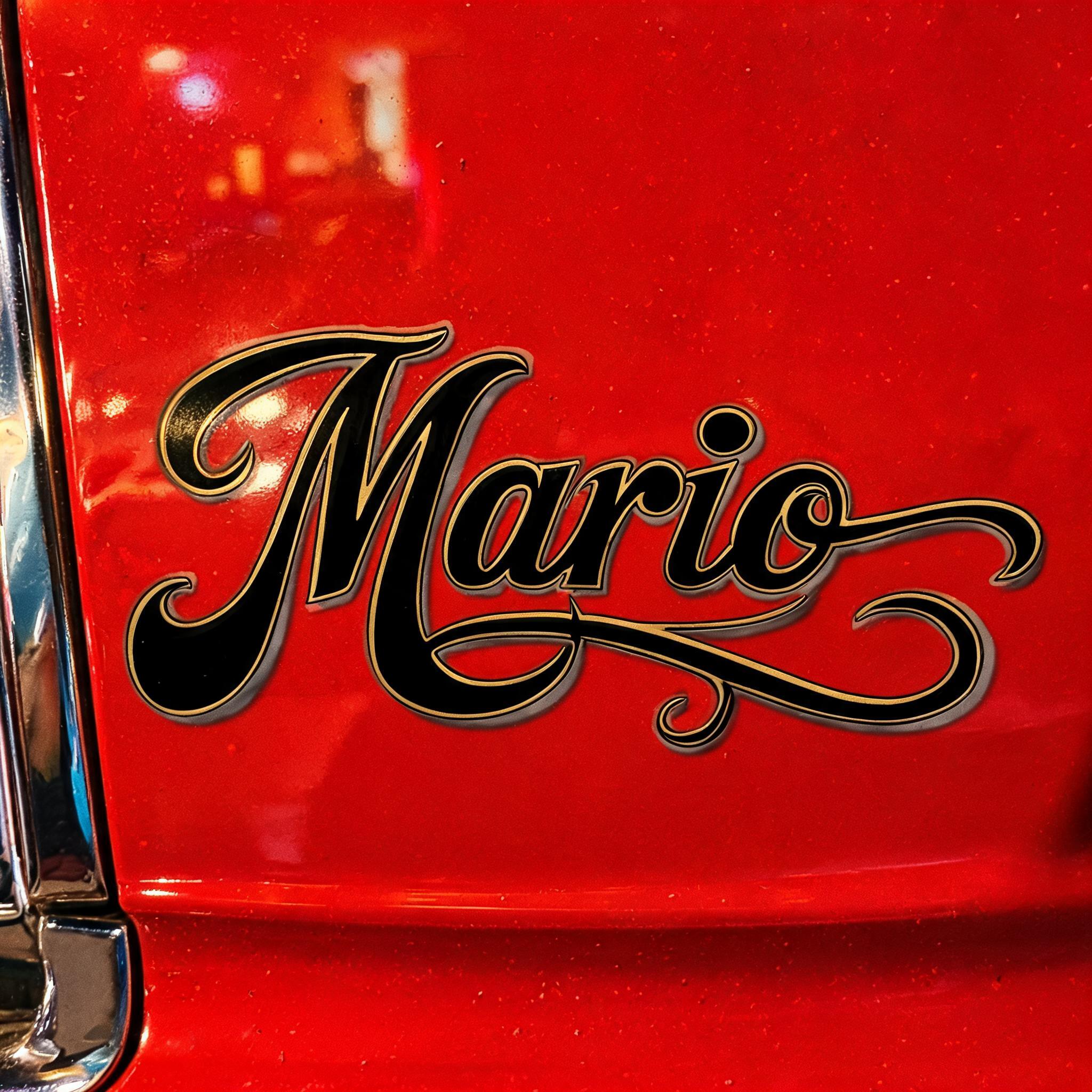 "Mario" — Chicano | AI Text Effect Generator