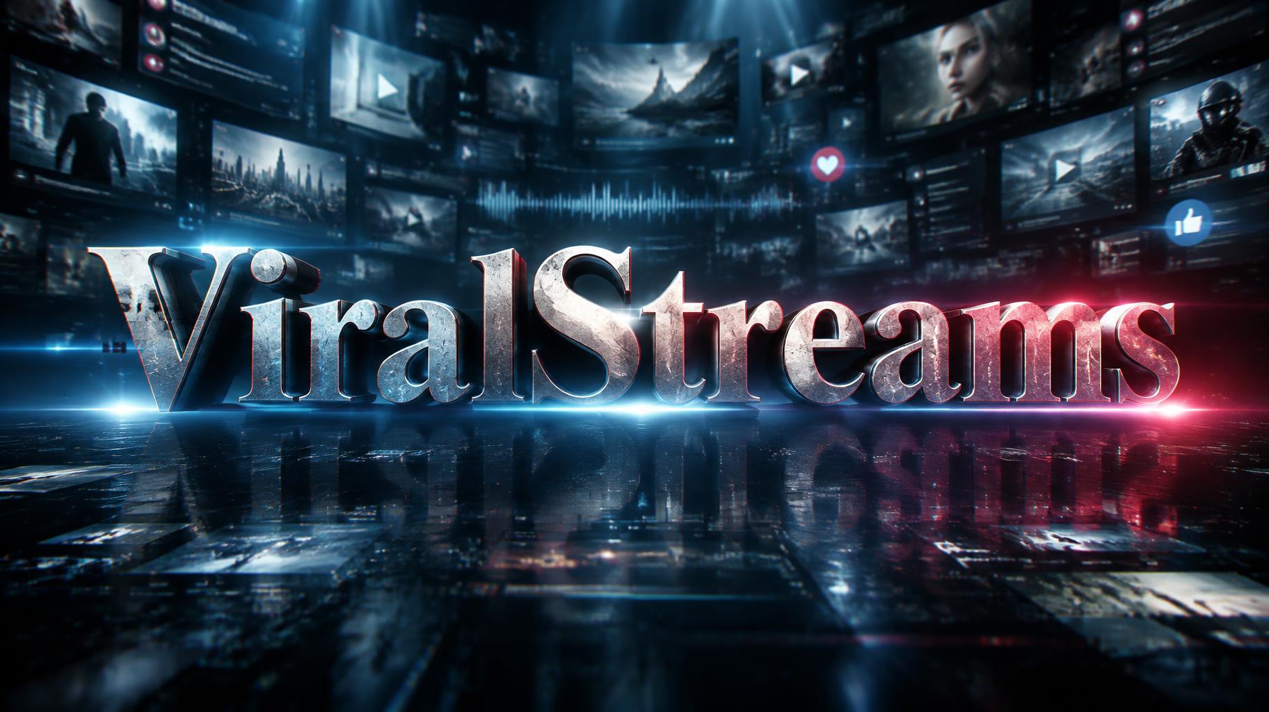 "ViralStreams" — Cinematic | AI Text Effect Generator