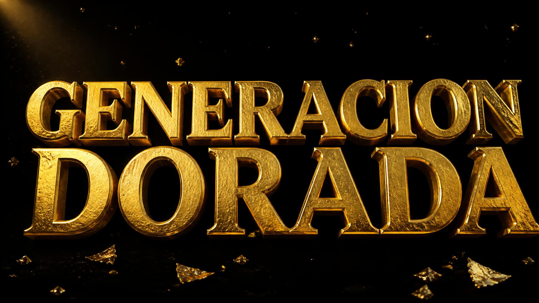 "GENERACION DORADA" — Luxury Gold | AI Text Effect Generator