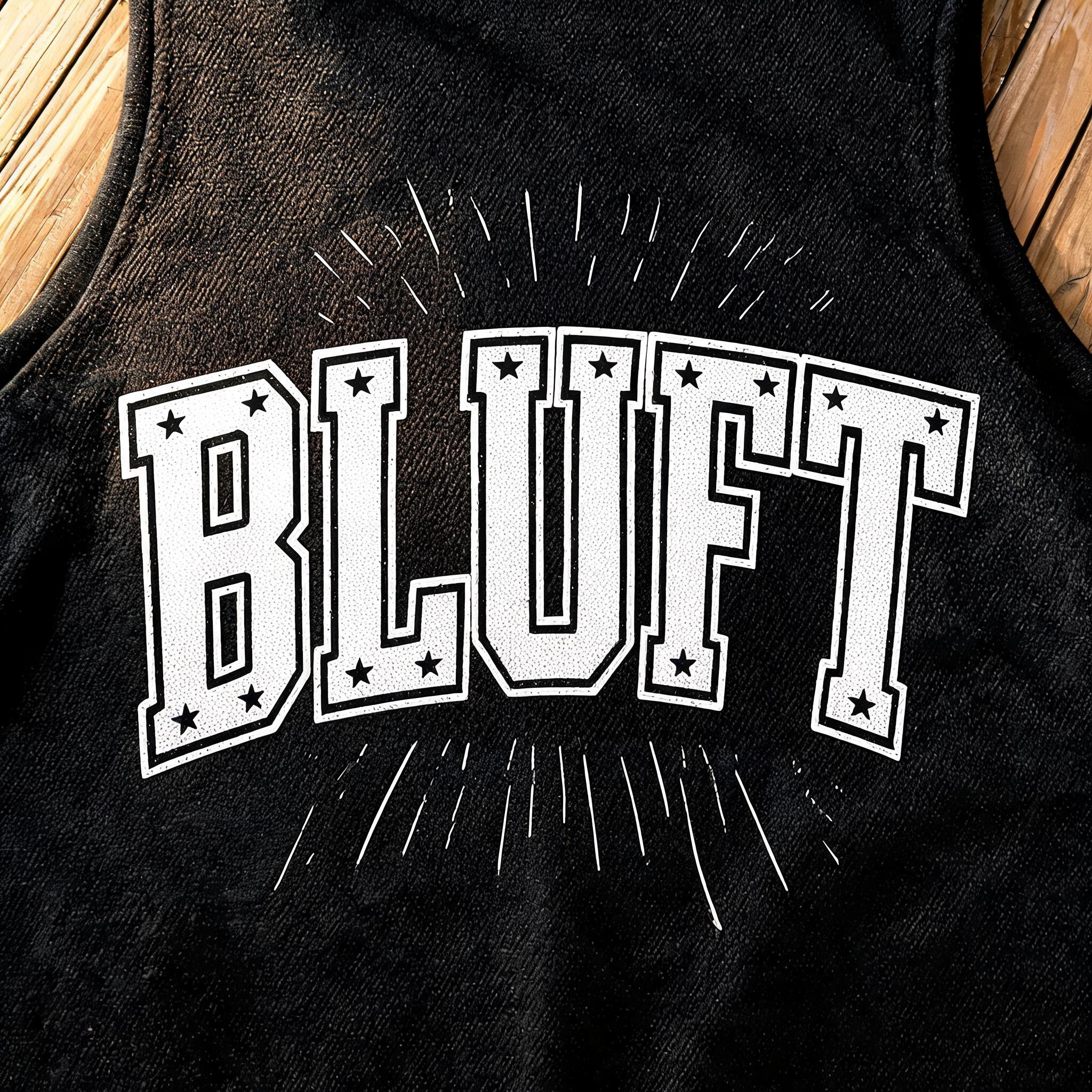 "BLUFT" — Sports | AI Text Effect Generator