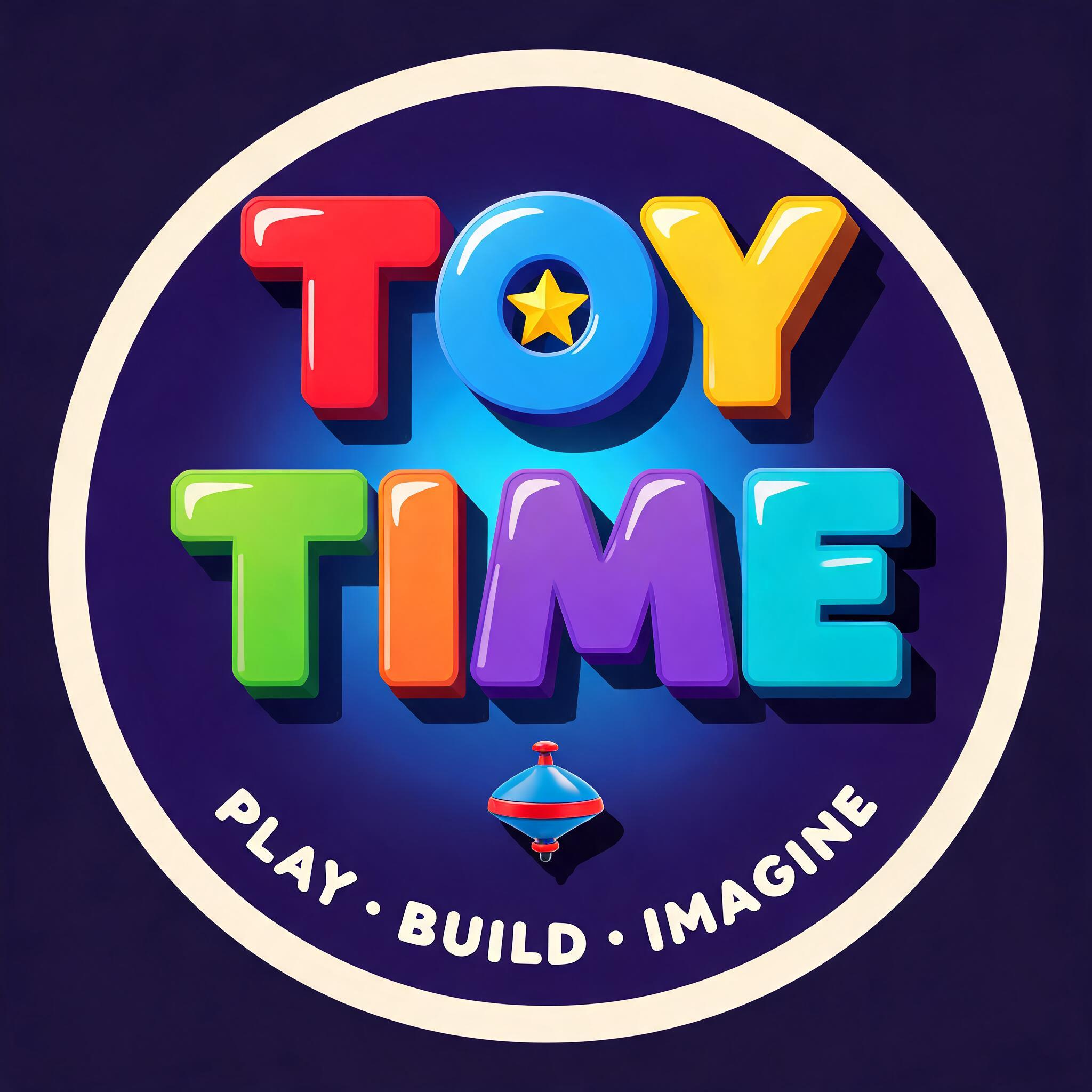 "Design a channel logo for my kids YouTube channel Toy Time" — 3d Bold | AI Text Effect Generator