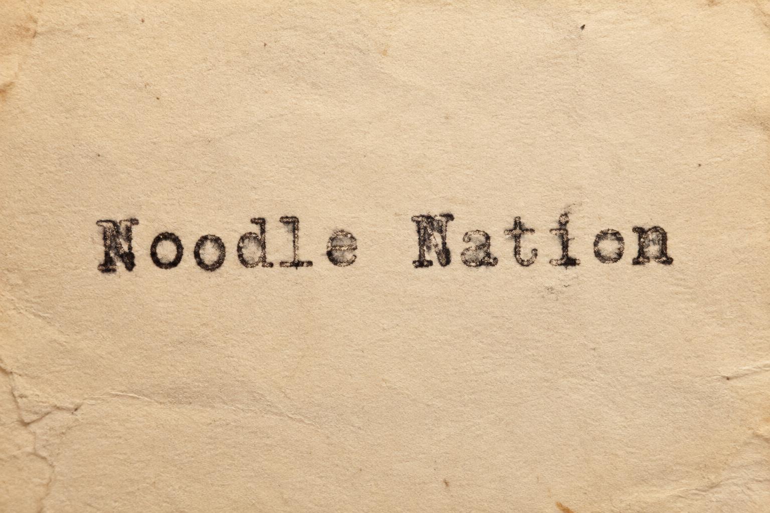 "Noodle Nation" — Typewriter | AI Text Effect Generator