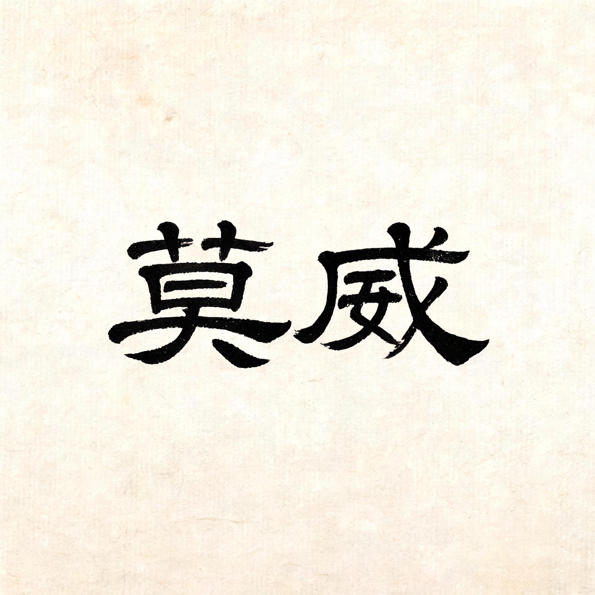 "莫威" —  | AI Text Effect Generator