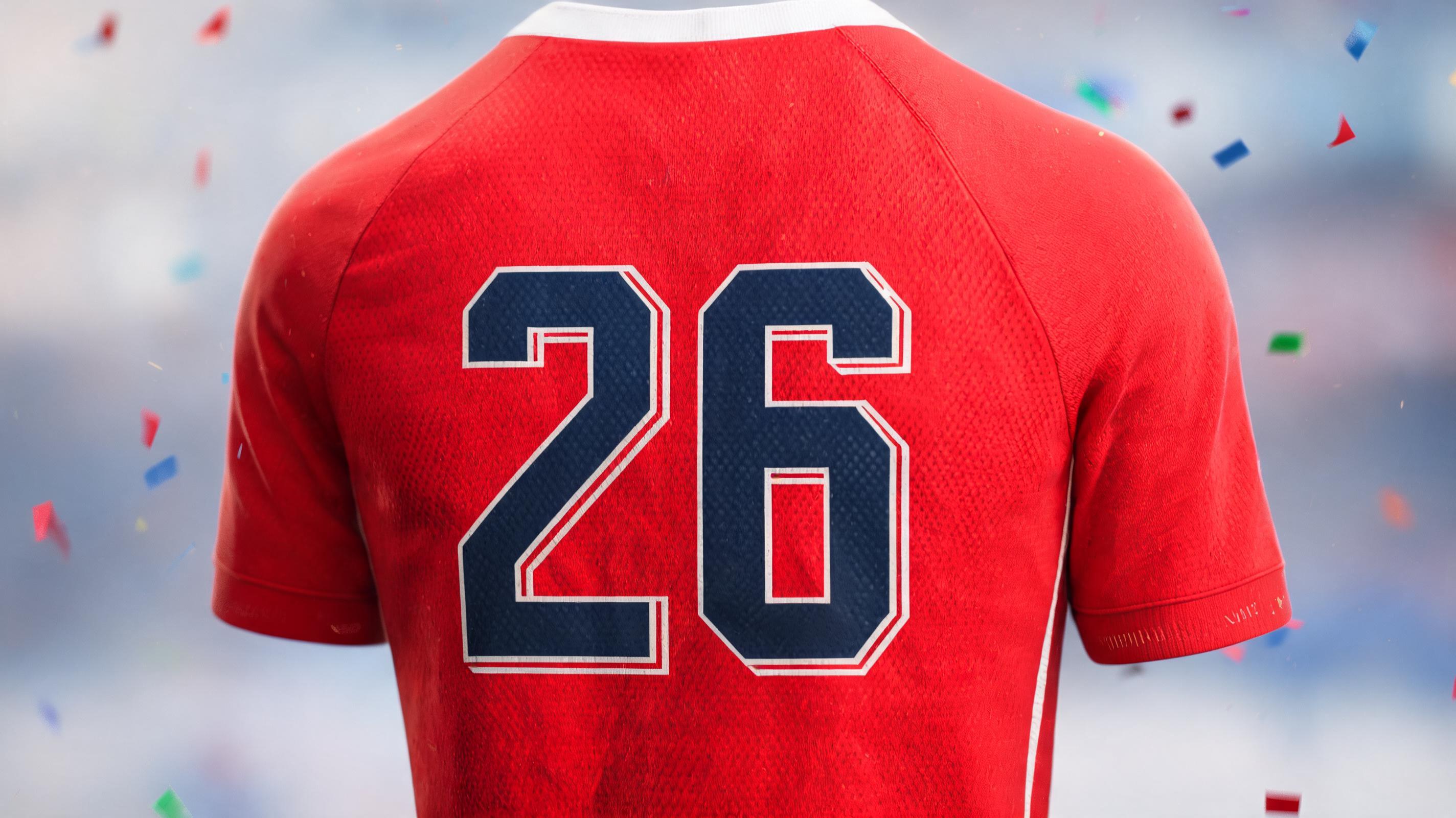 "26" — Sports Football | AI Text Effect Generator