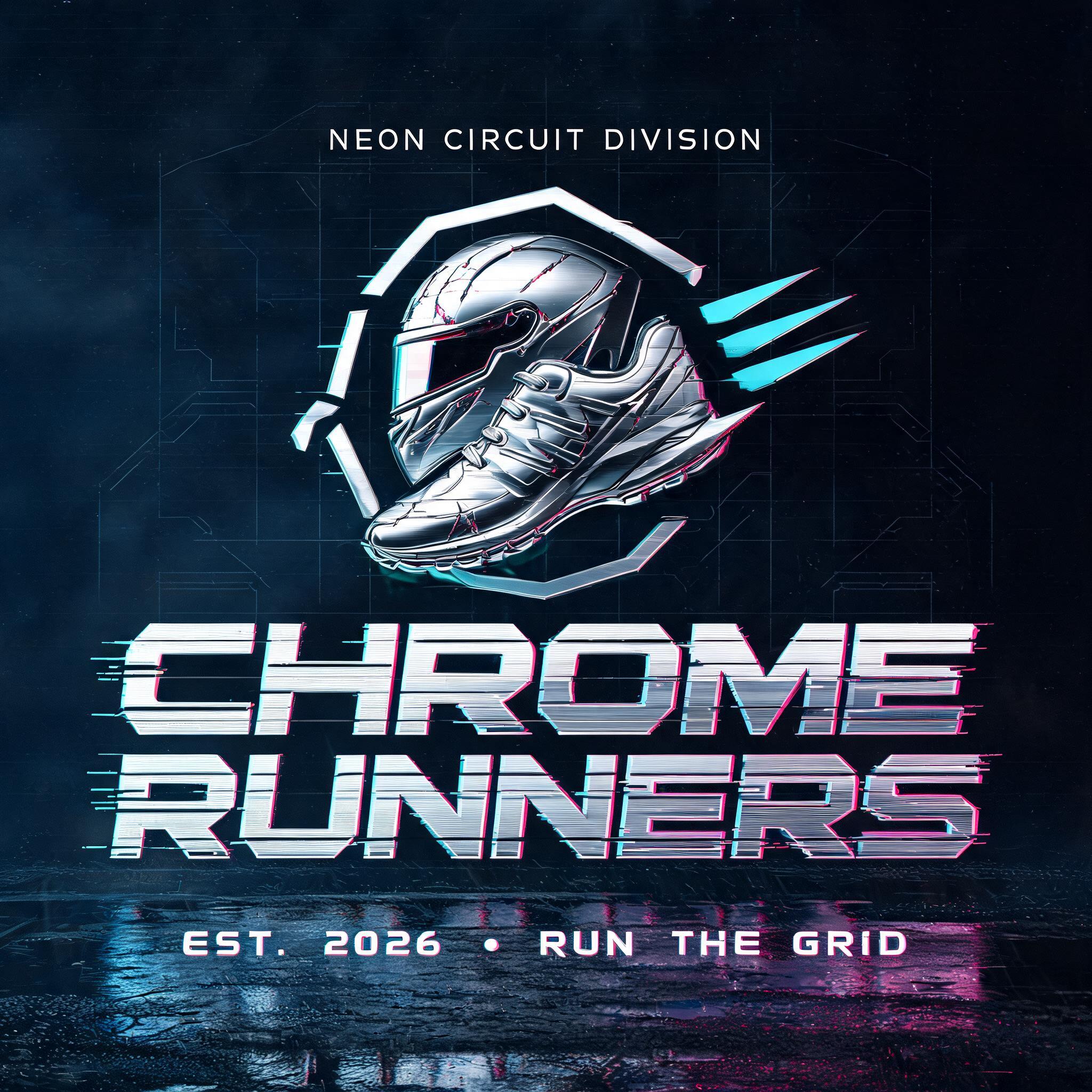 "Can you do an esports logo for the team Chrome Runners" — Cyberpunk | AI Text Effect Generator
