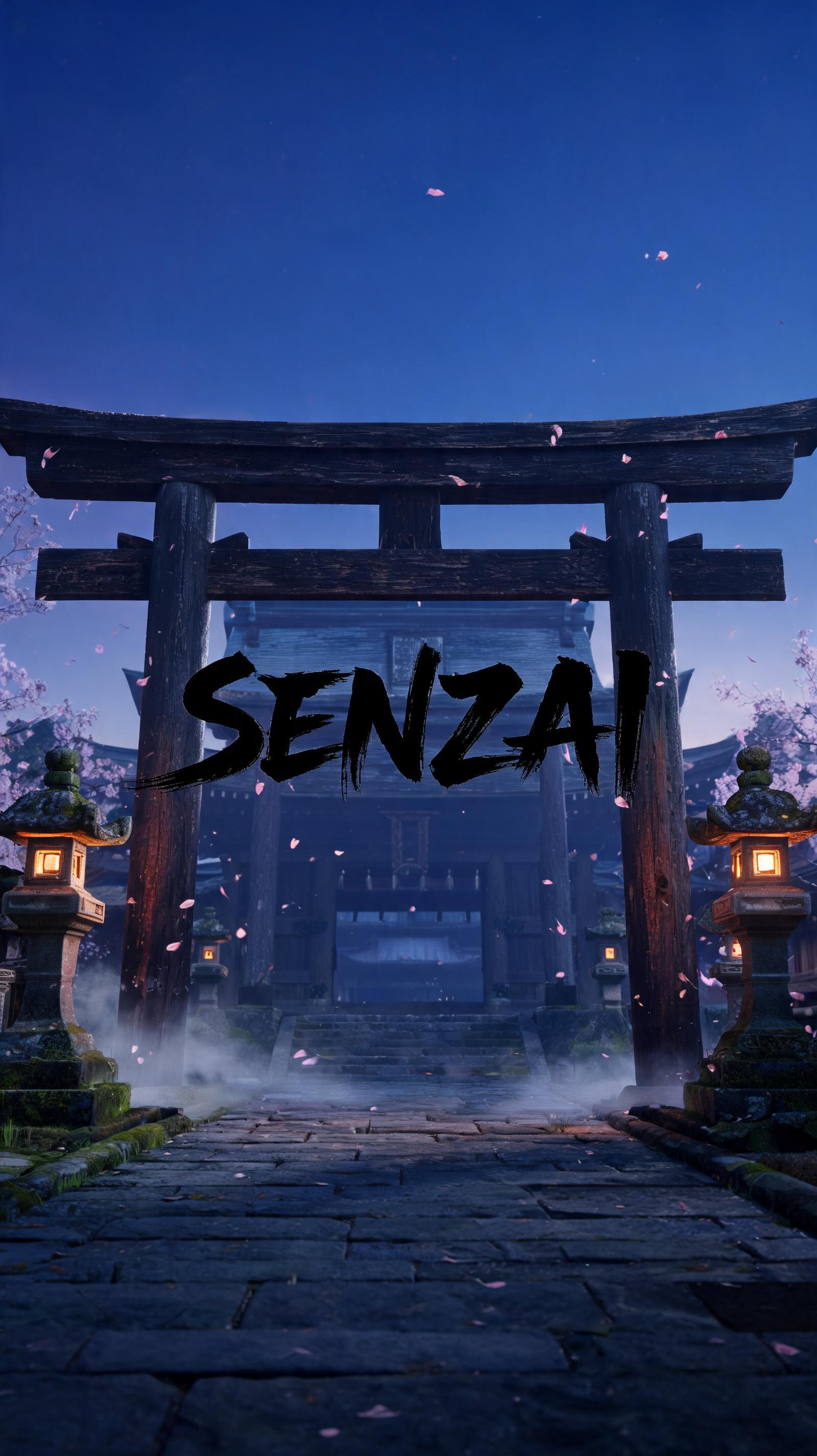 "SENZAI" — Brush Japanese Ink | AI Text Effect Generator