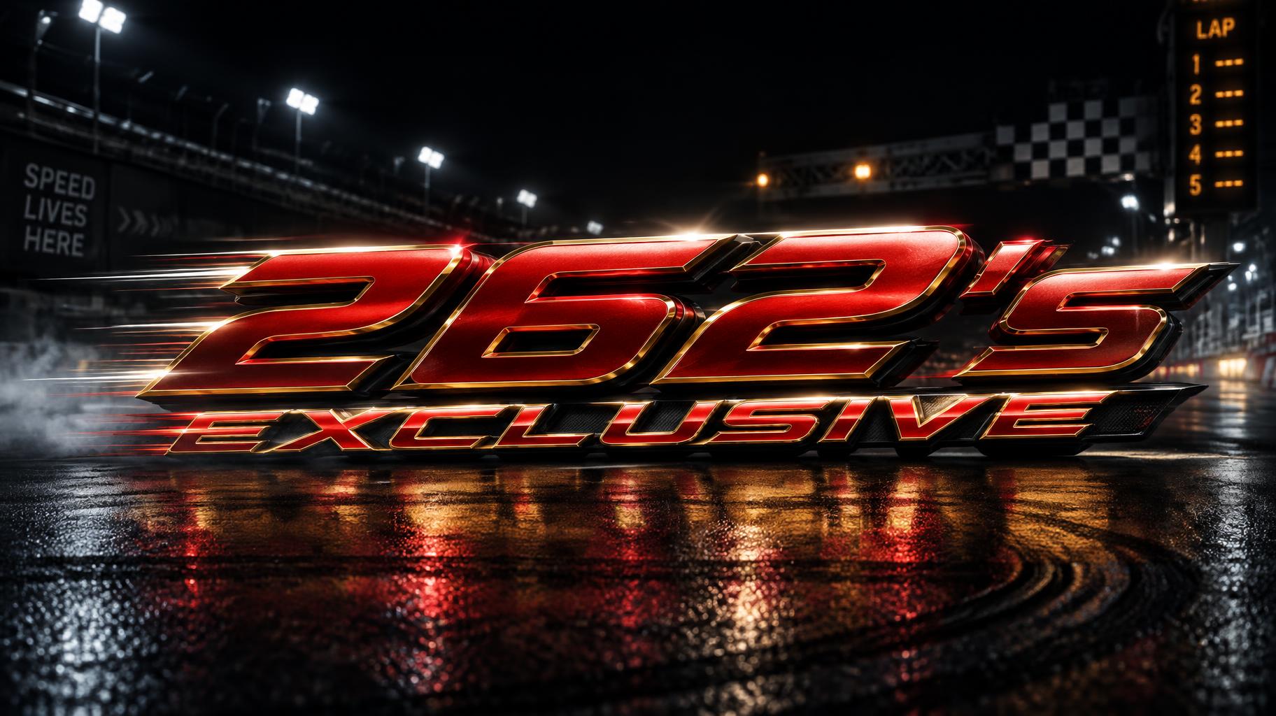 "262's EXCLUSIVE" — Racing | AI Text Effect Generator