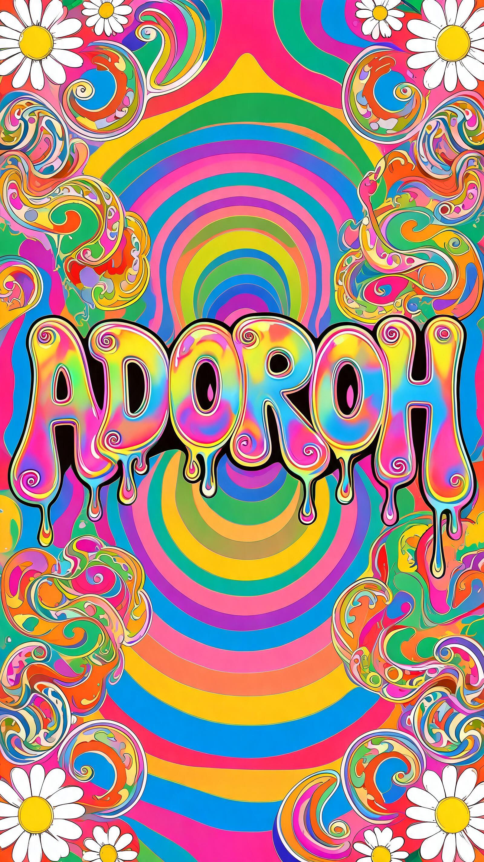 "Adoroh" — Psychedelic | AI Text Effect Generator