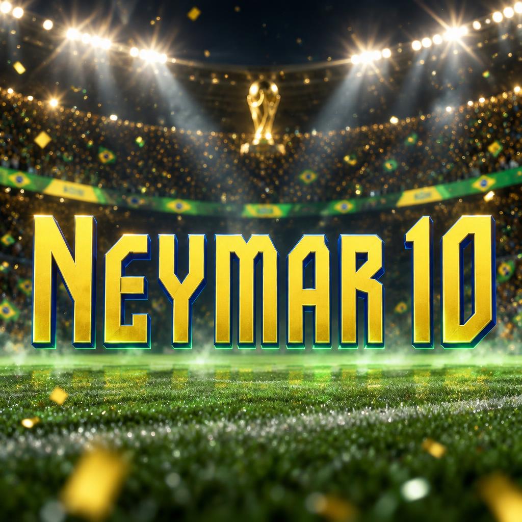 "Neymar 10" — Sports Football | AI Text Effect Generator
