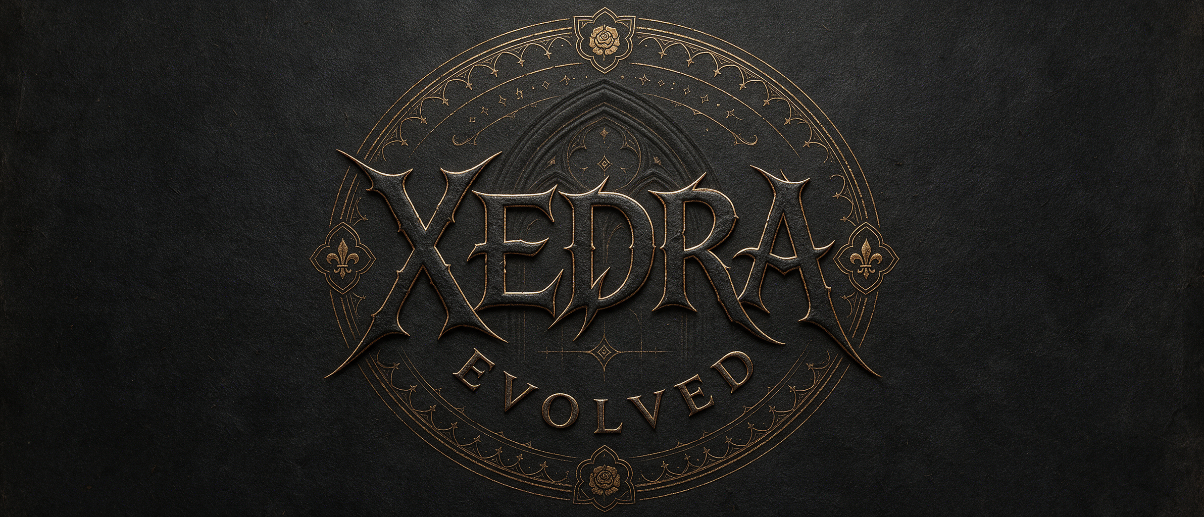 "XEDRA EVOLVED" — Gothic Font | AI Text Effect Generator