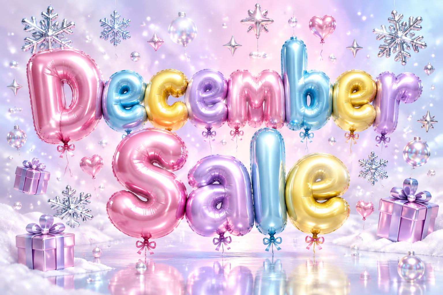 "December Sale" — Y2k Bubbly | AI Text Effect Generator