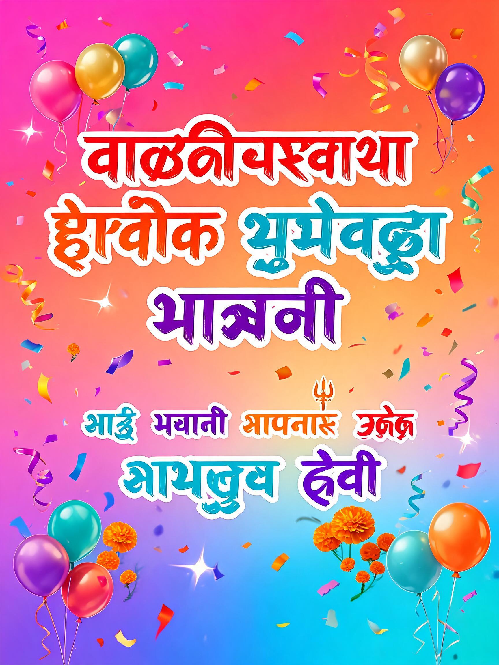 "वाढदिवसाच्या हार्दिक शुभेच्छा भाऊजी 

आई  भवानी आपणास उदंड आयुष्य देवो" — Birthday text effect