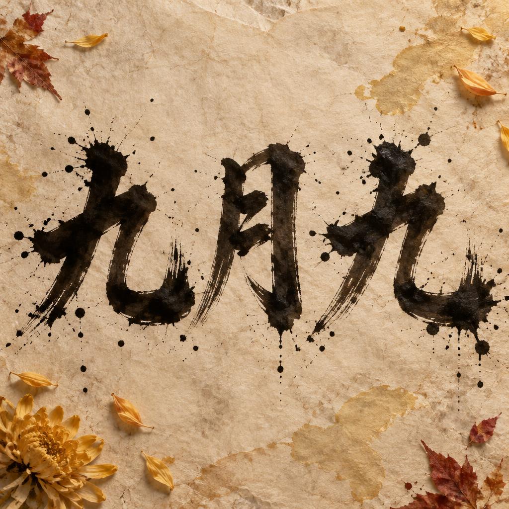 "九月九" — Brush Stroke | AI Text Effect Generator