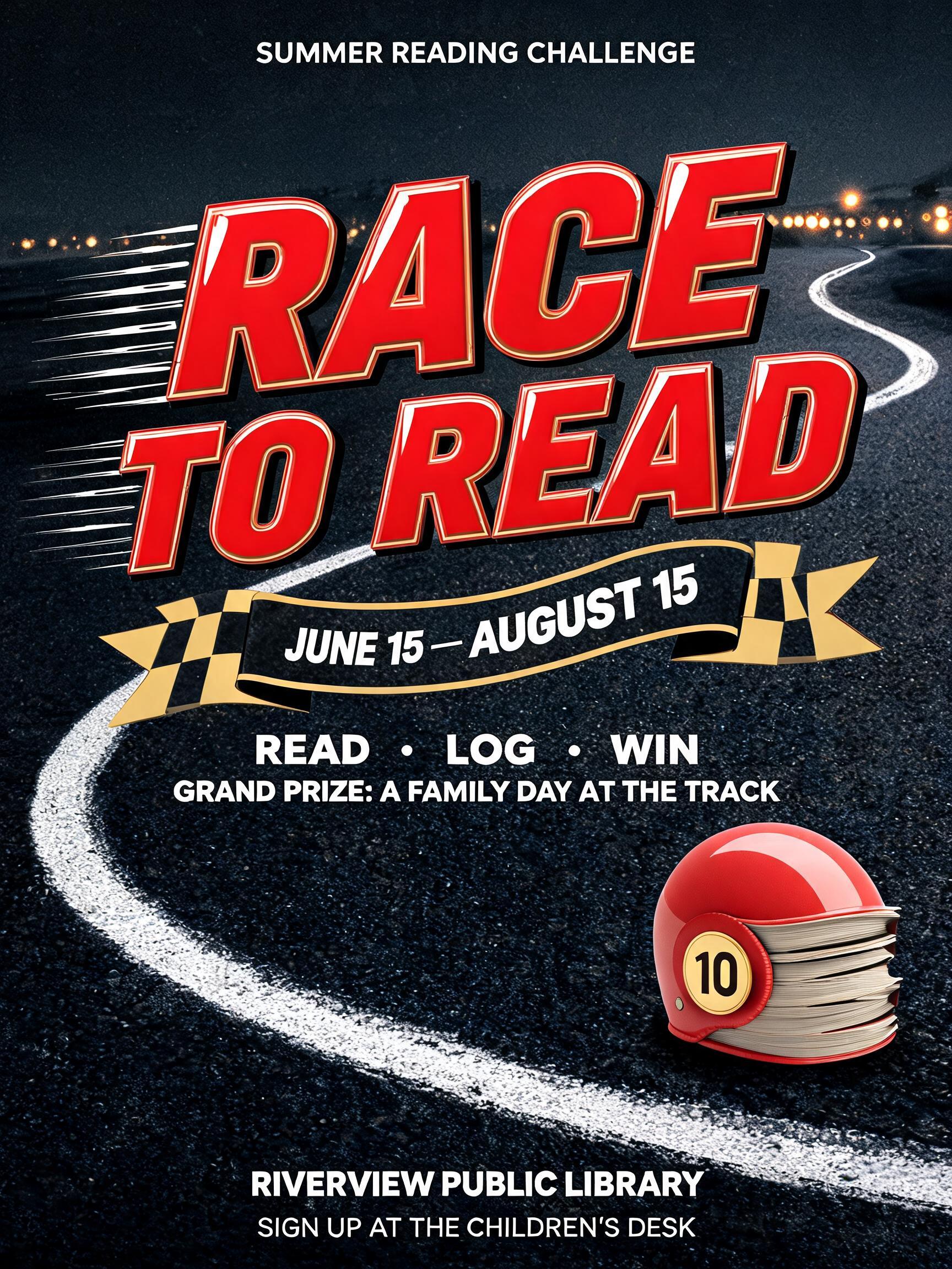 "Race to Read" — Racing | AI Text Effect Generator