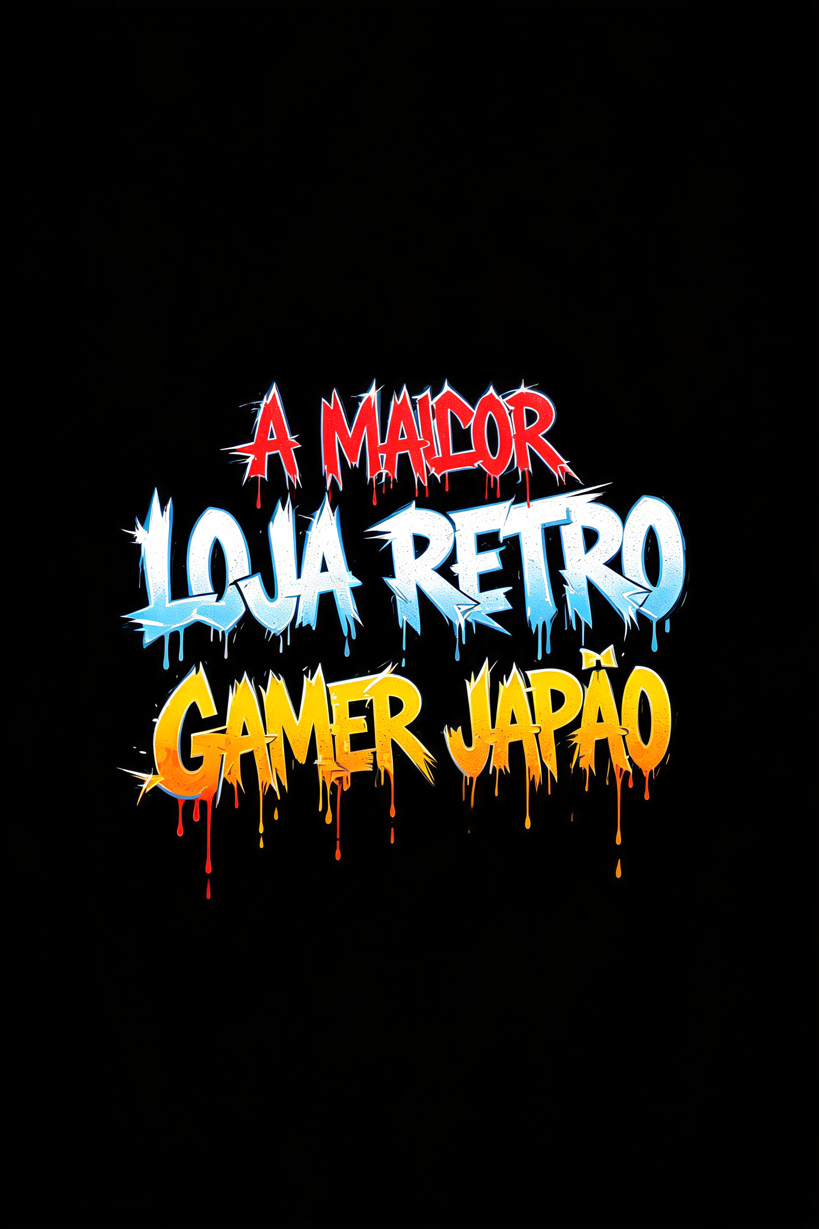 "A MAIOR 
LOJA RETRO
GAMER JAPÃO" — Graffiti text effect