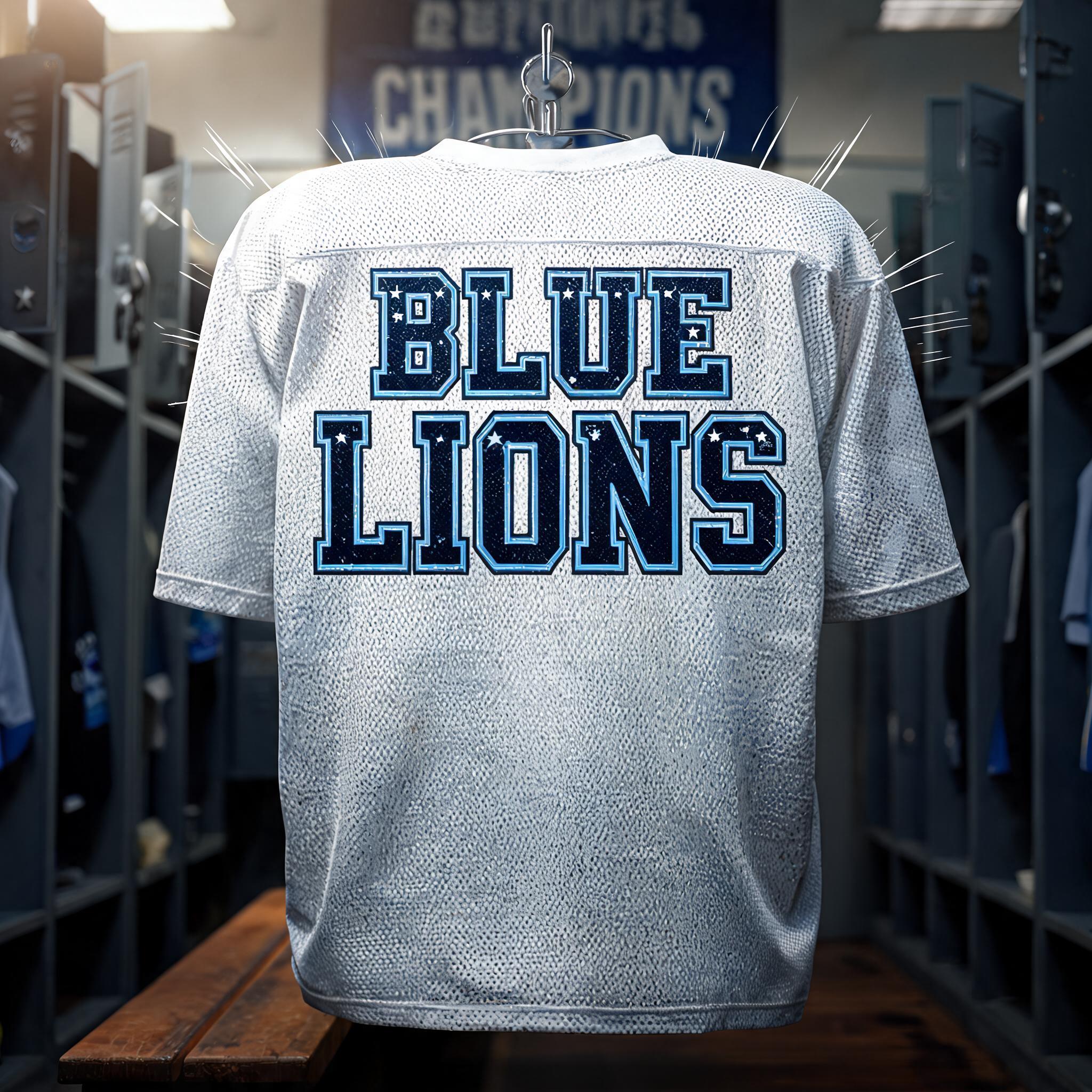 "BLUE LIONS" — Sports | AI Text Effect Generator