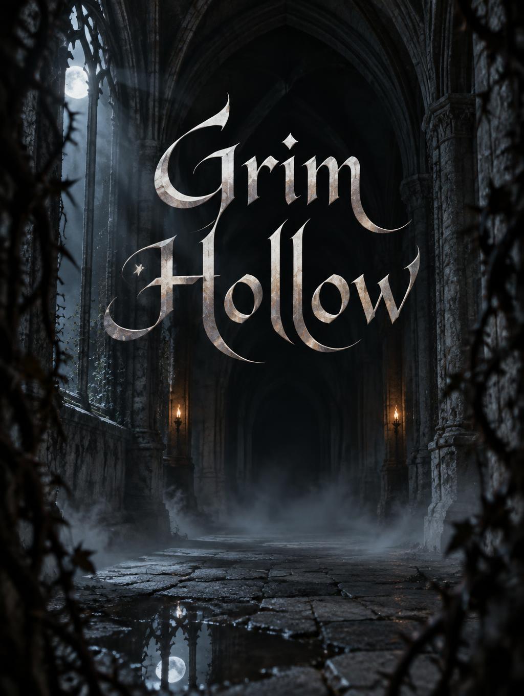 "Grim Hollow" —  | AI Text Effect Generator