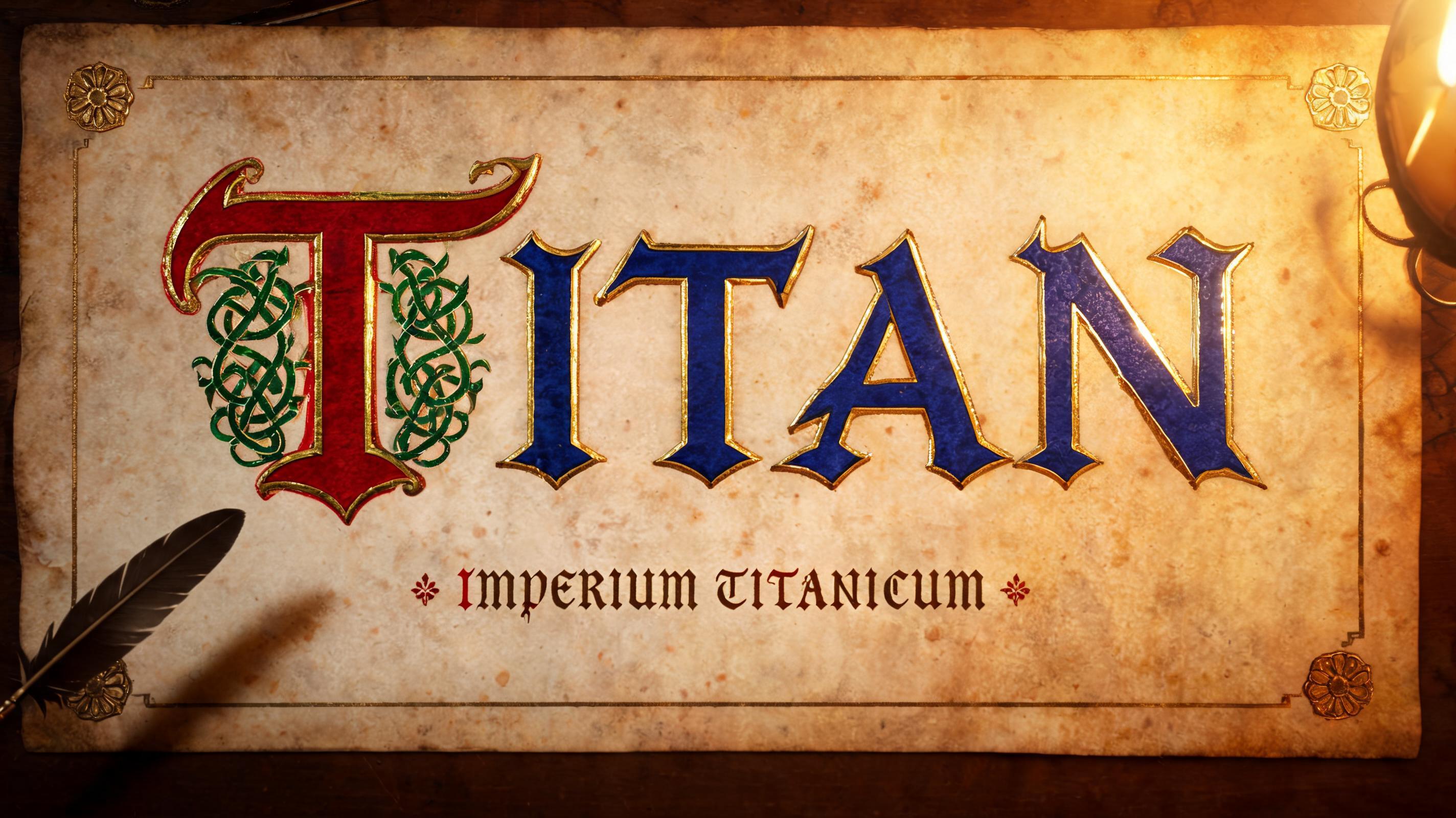 "TITAN" — Medieval | AI Text Effect Generator
