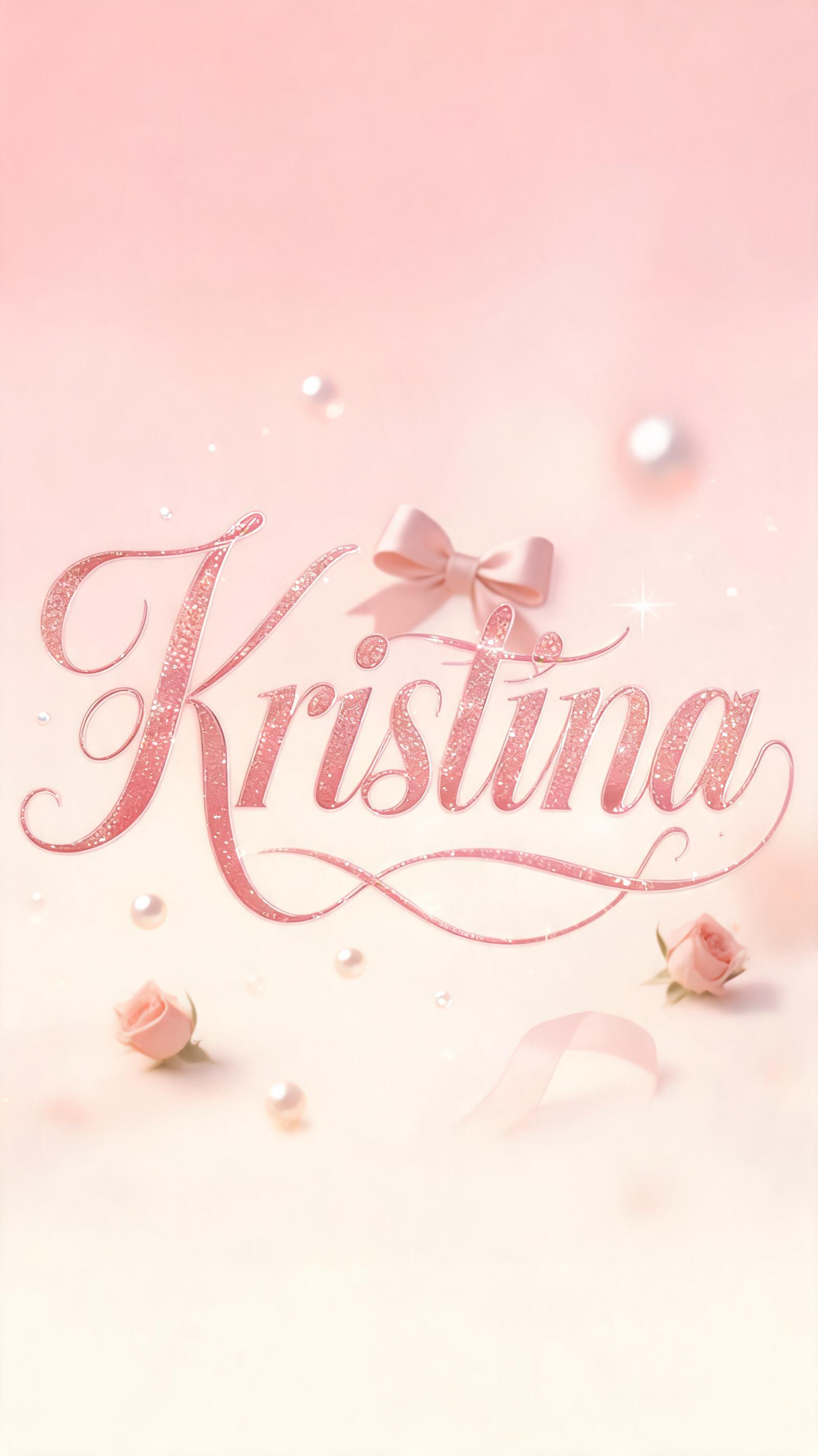 "Kristina" — Cursive Aesthetic text effect