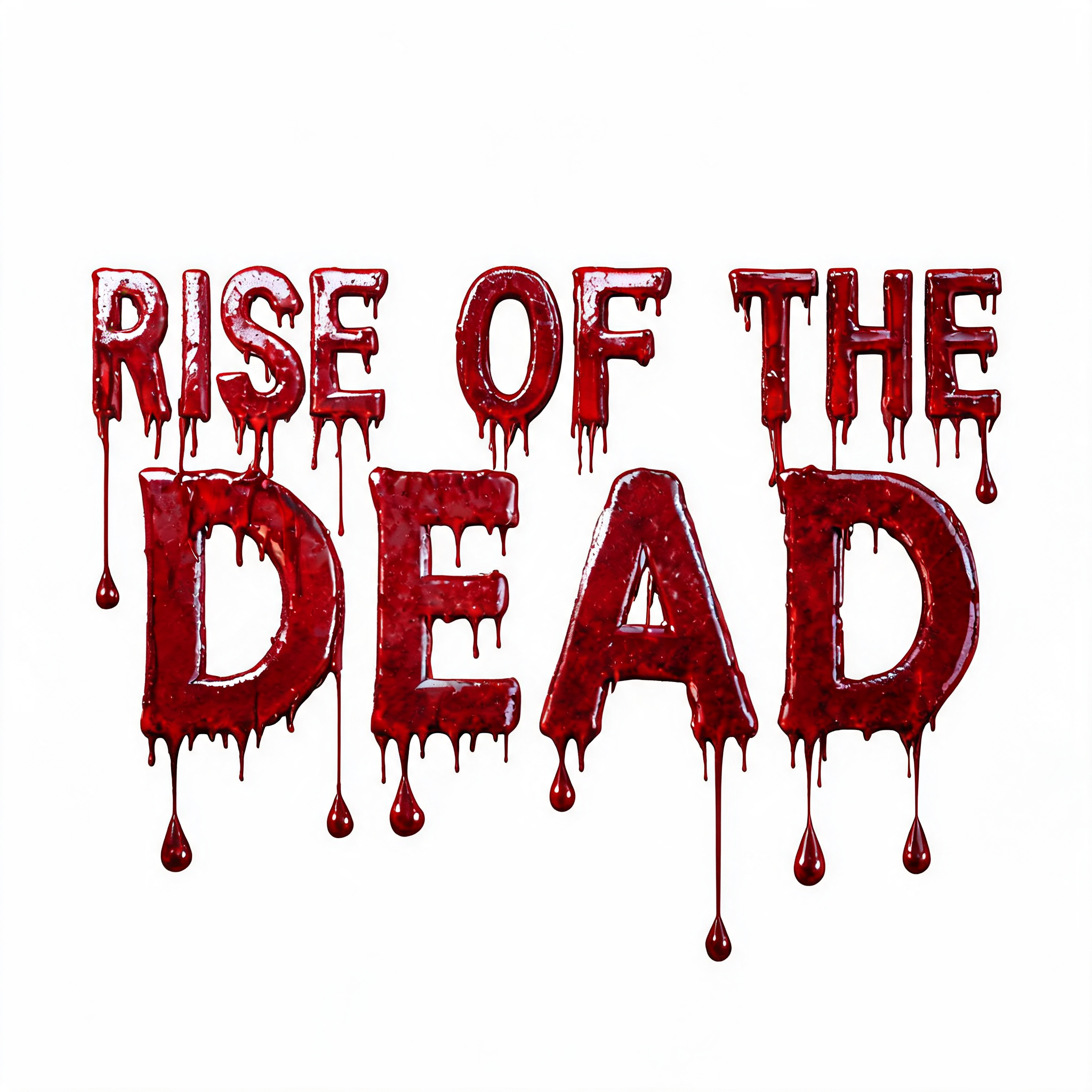 "Rise of the Dead" — Drip Font Blood | AI Text Effect Generator