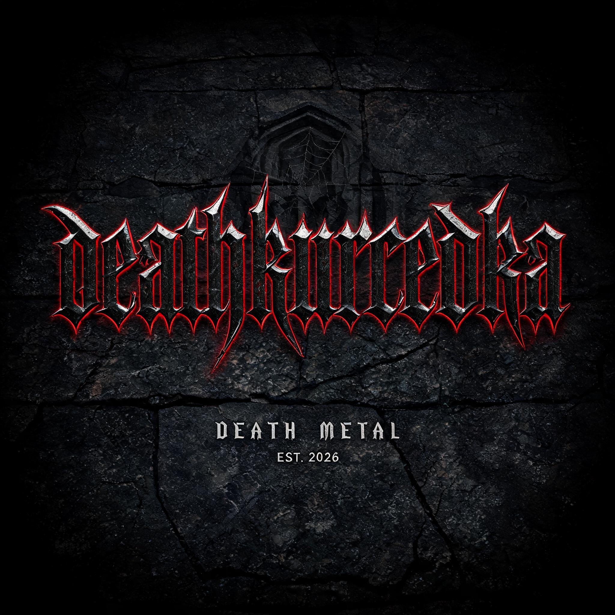 "deathkurcedka" — Gothic Font | AI Text Effect Generator