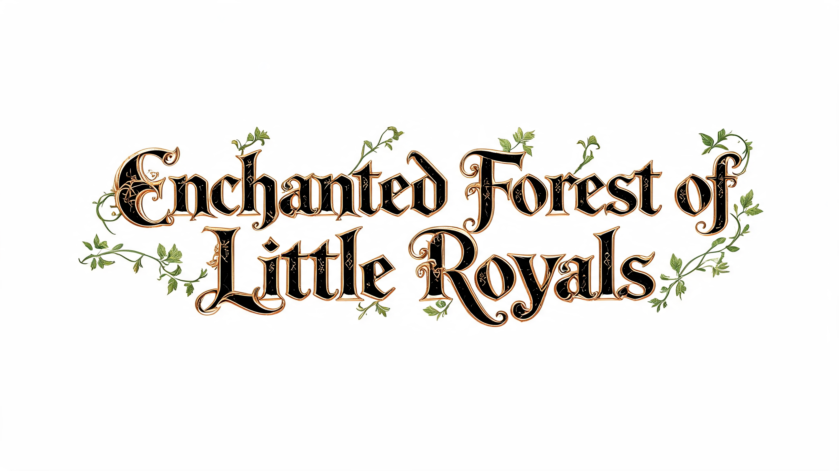 "Enchanted Forest of Little Royals" — Fairy Tale text effect