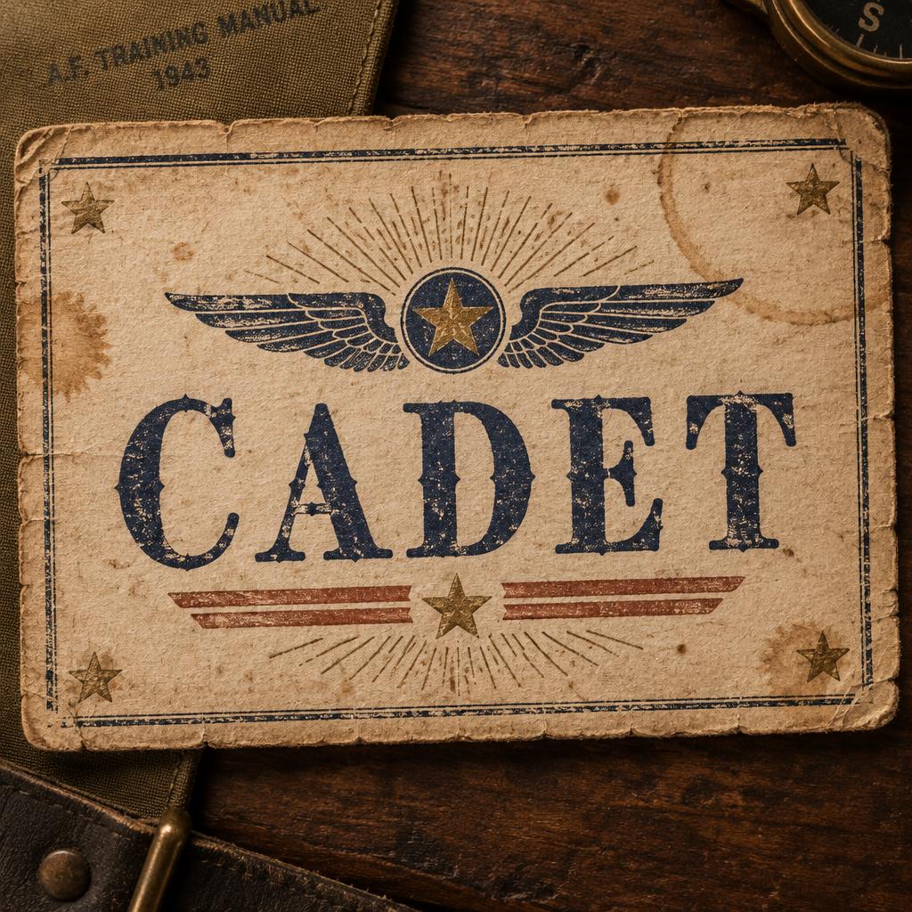 "CADET" — Vintage | AI Text Effect Generator