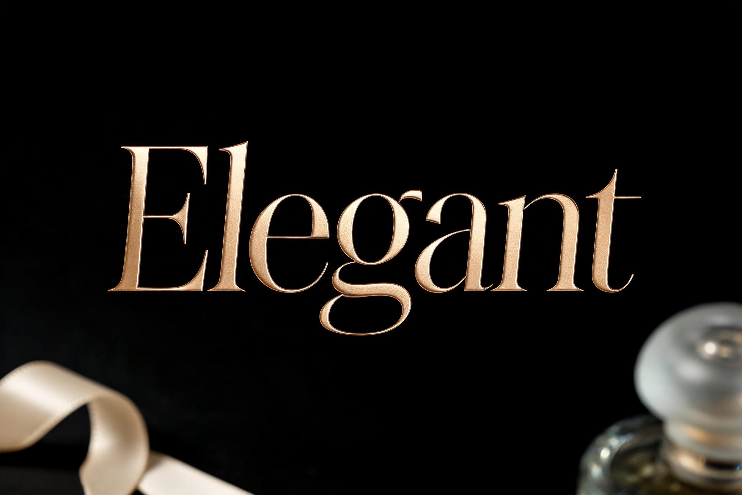 "Elegant" — Elegant Script | AI Text Effect Generator