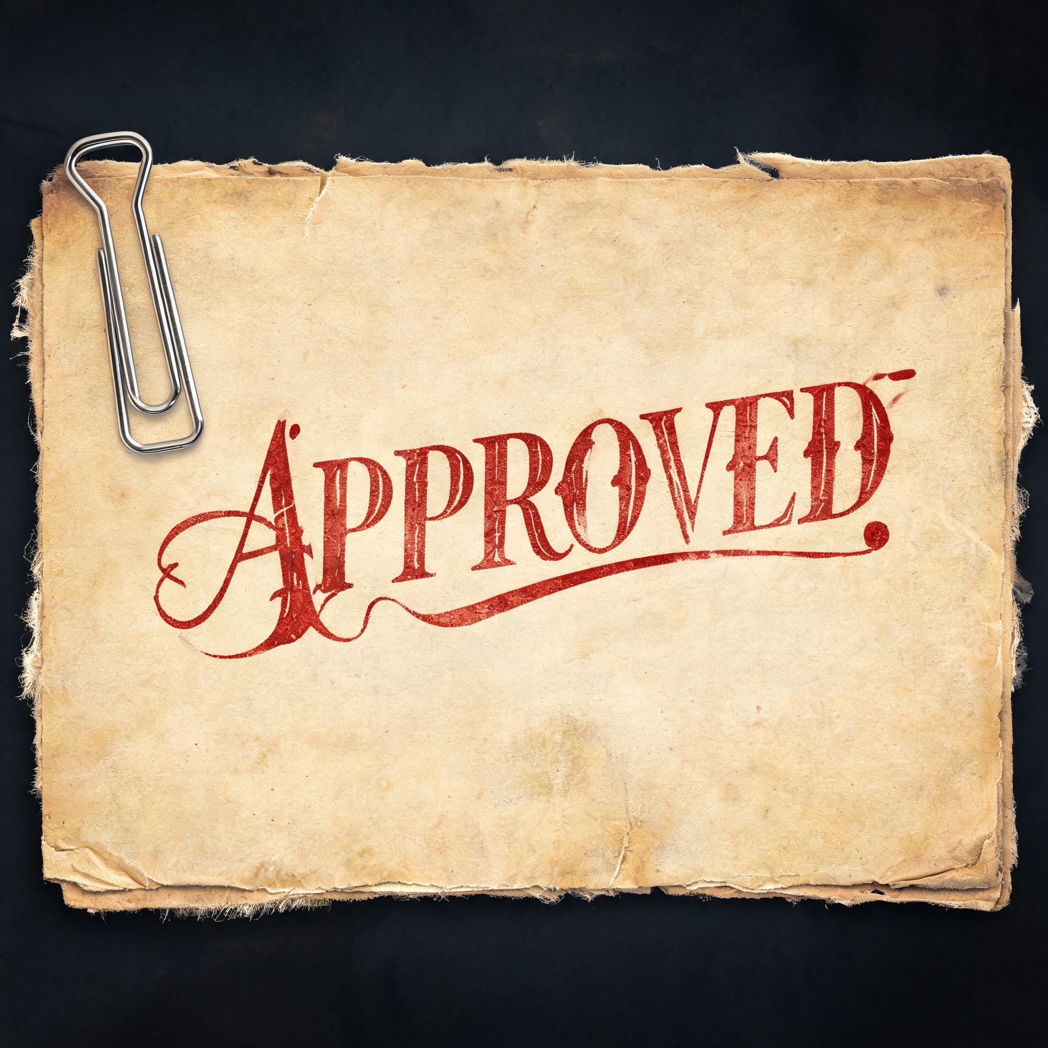 "APPROVED" — Vintage | AI Text Effect Generator