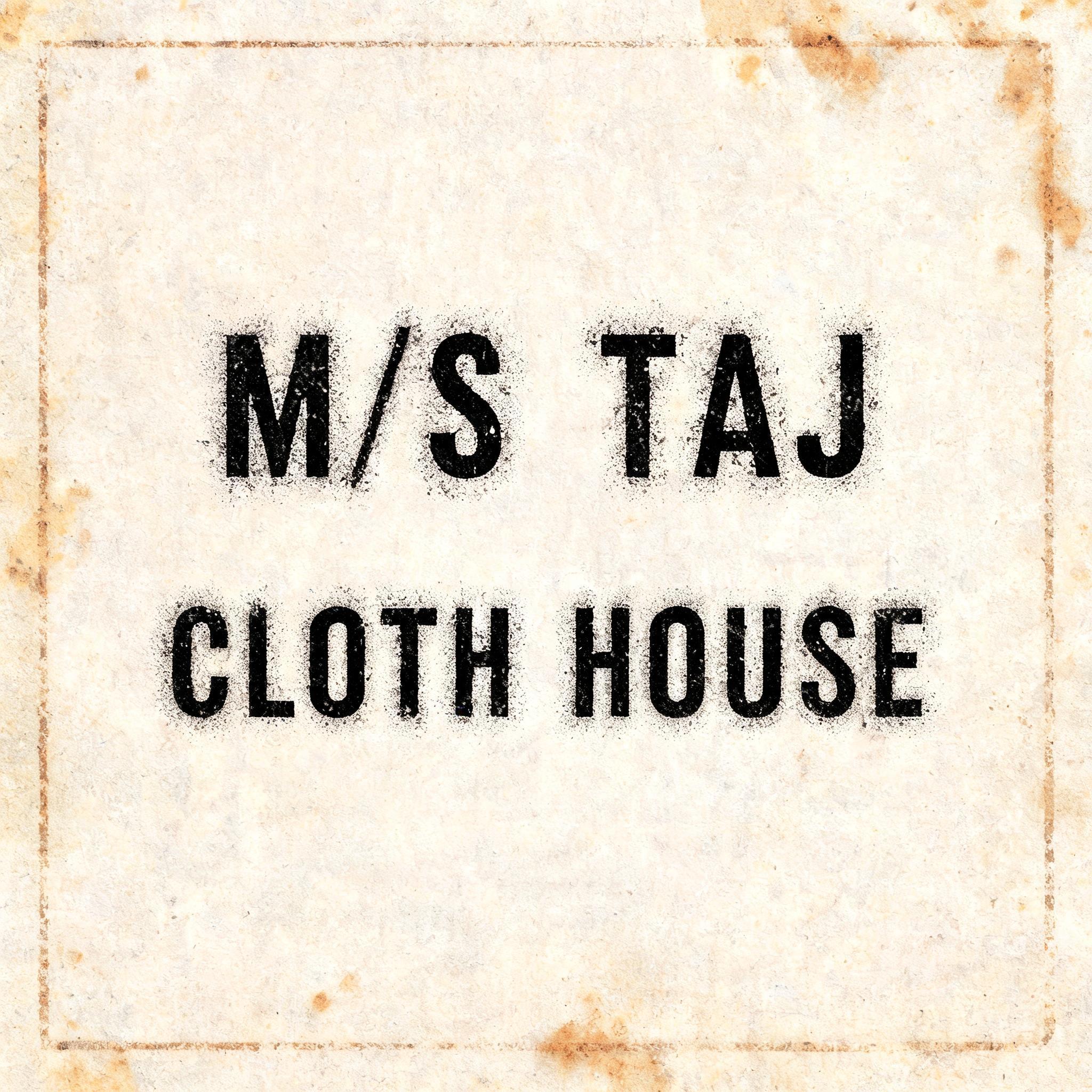 "M/S Taj Cloth House" — Stencil | AI Text Effect Generator