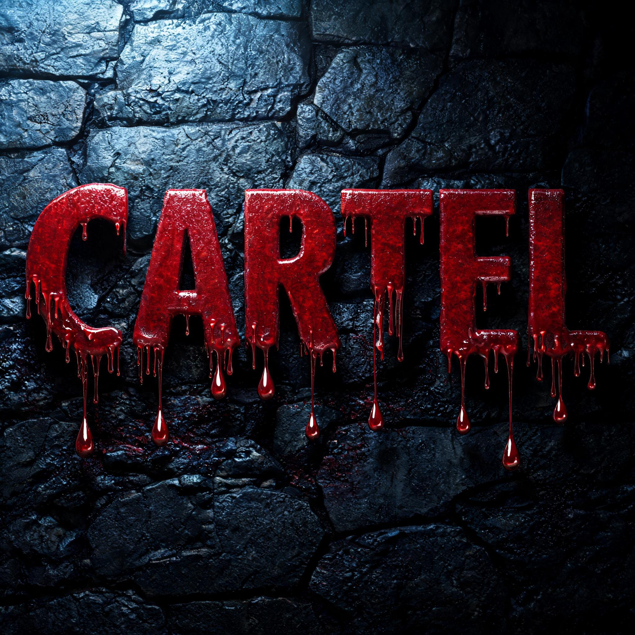 "CARTEL" — Drip Font Blood | AI Text Effect Generator