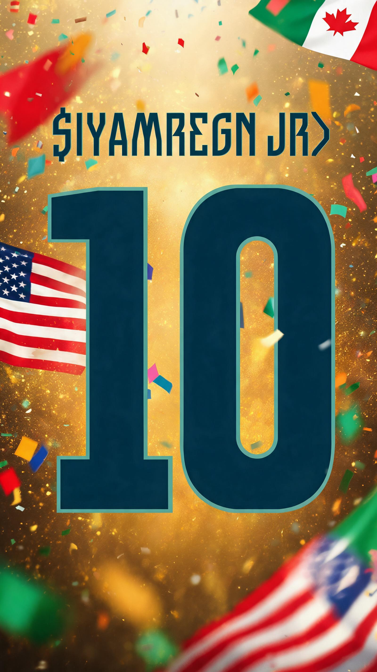 "$IYAMREGN JR>
10" — Sports Football | AI Text Effect Generator