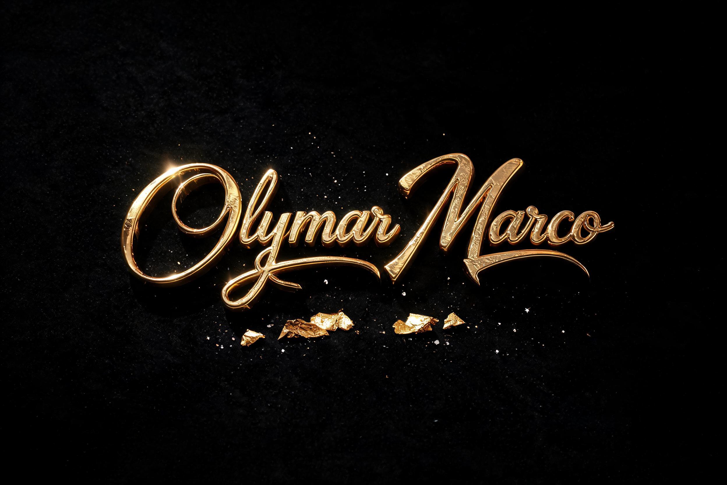 "Olymar Marco" — Luxury Gold | AI Text Effect Generator