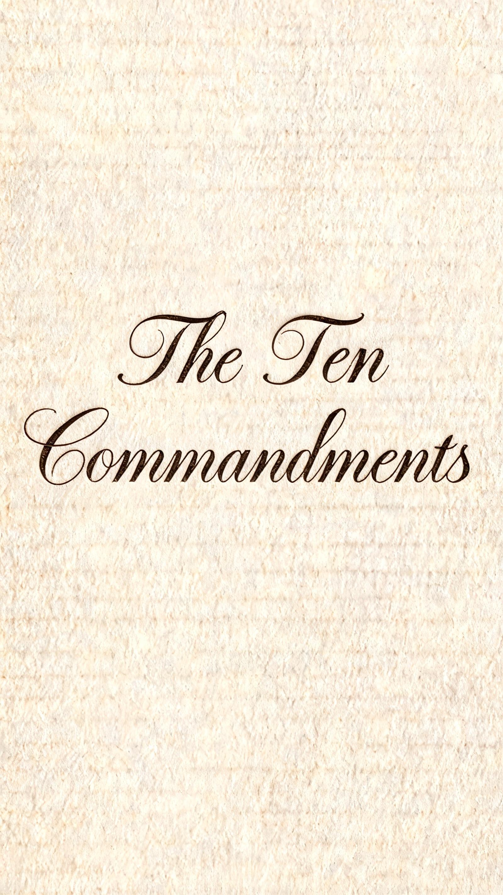 "The Ten Commandments" — Emboss | AI Text Effect Generator